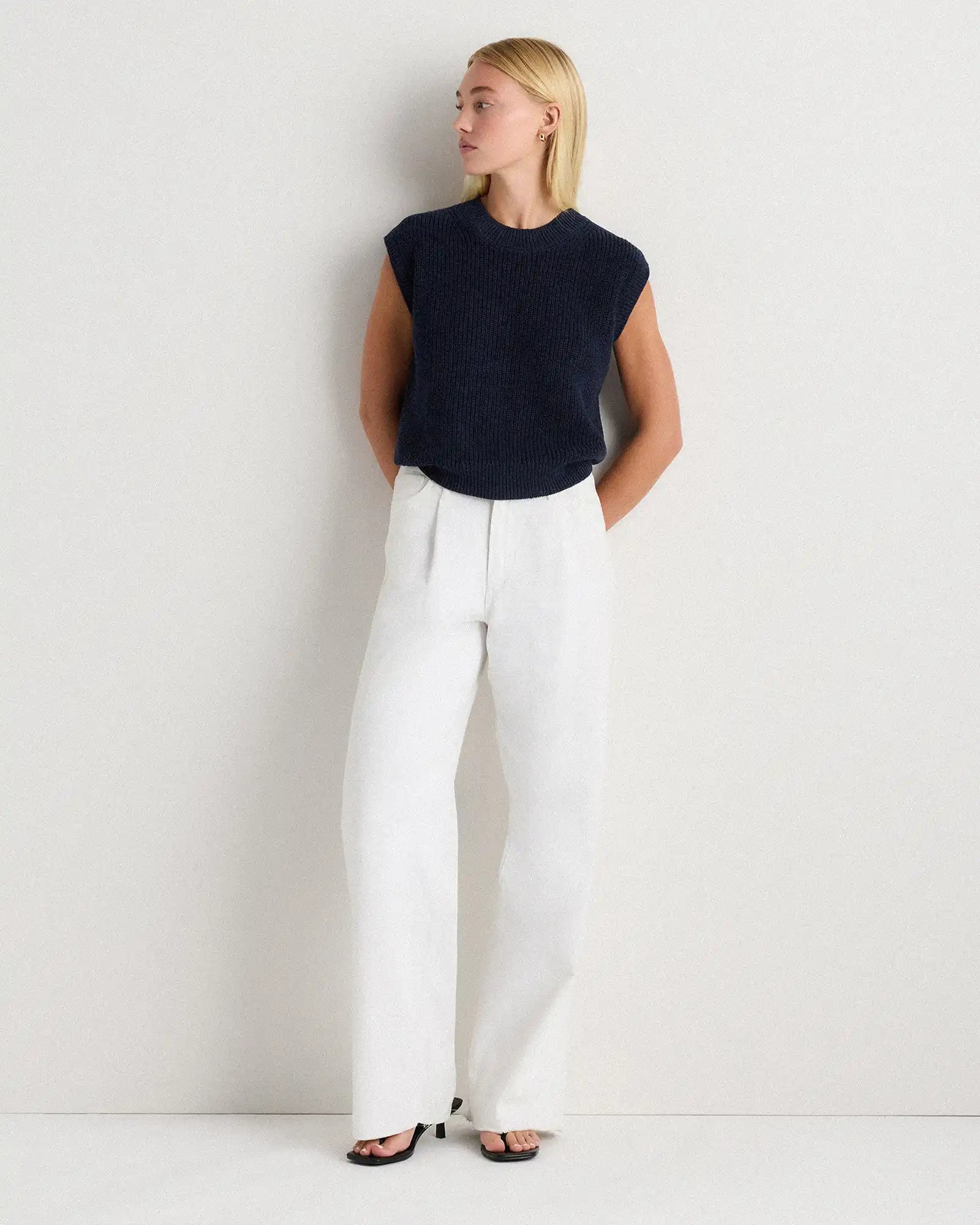 Cotton Linen Sweater Tank