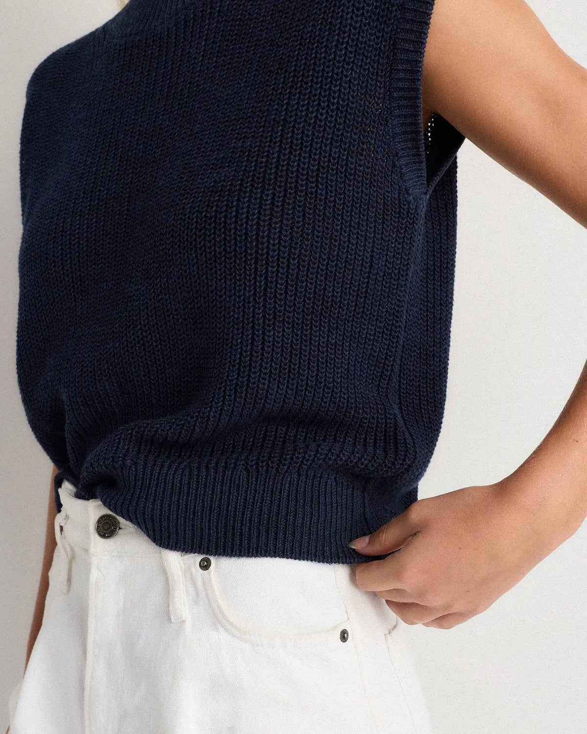 Cotton Linen Sweater Tank