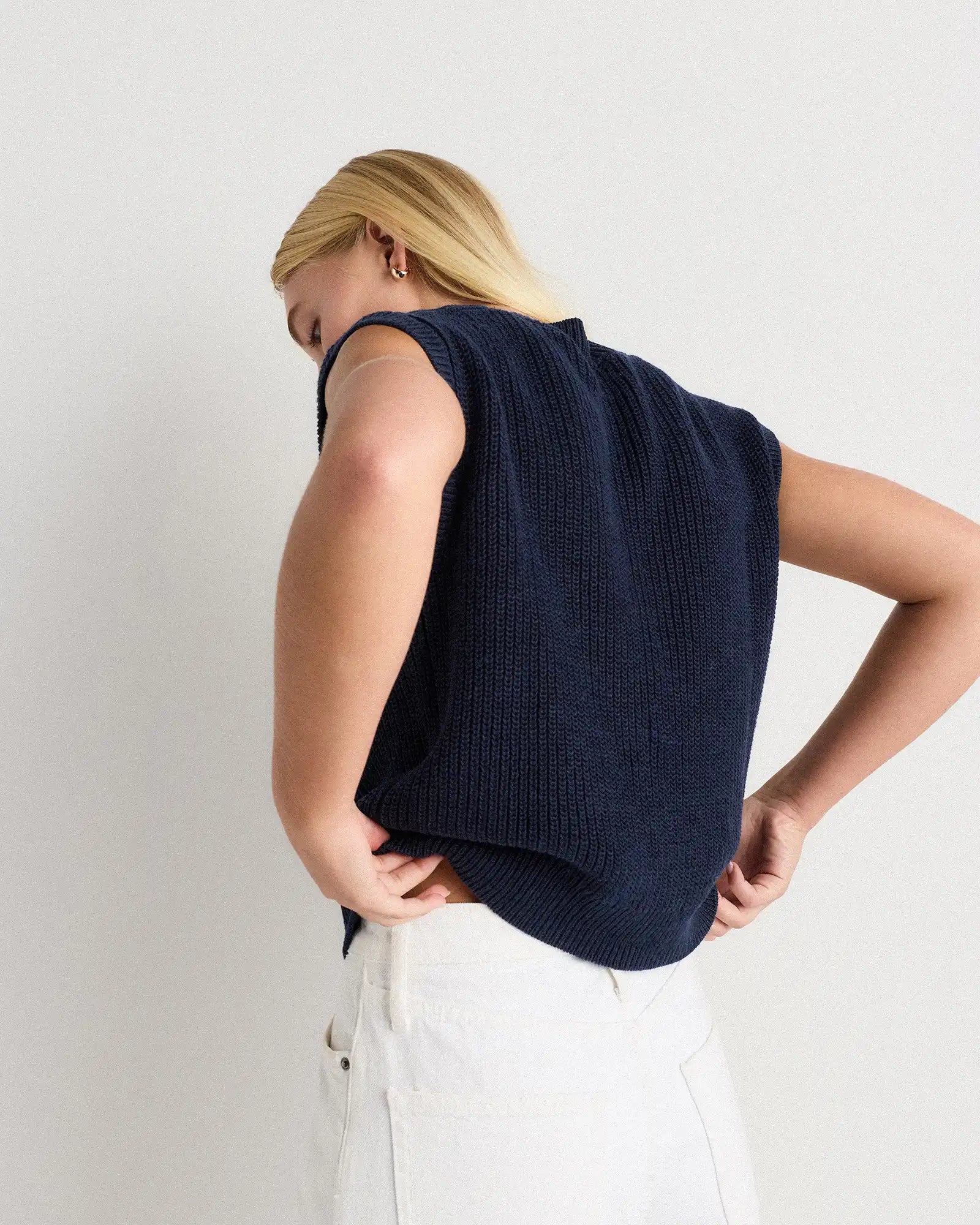 Cotton Linen Sweater Tank