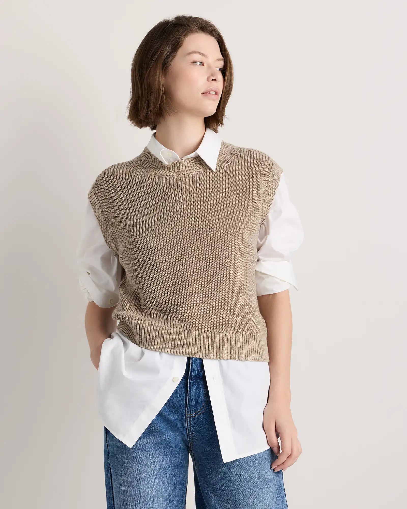 Cotton Linen Sweater Tank