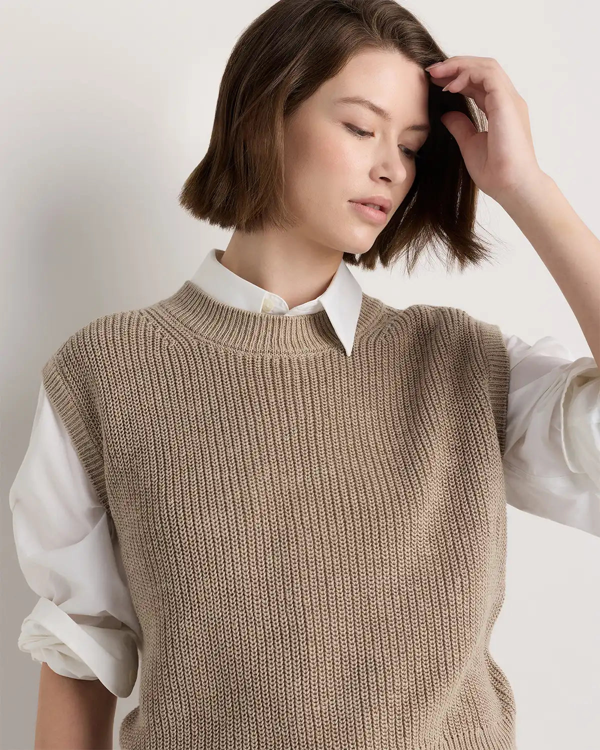 Cotton Linen Sweater Tank