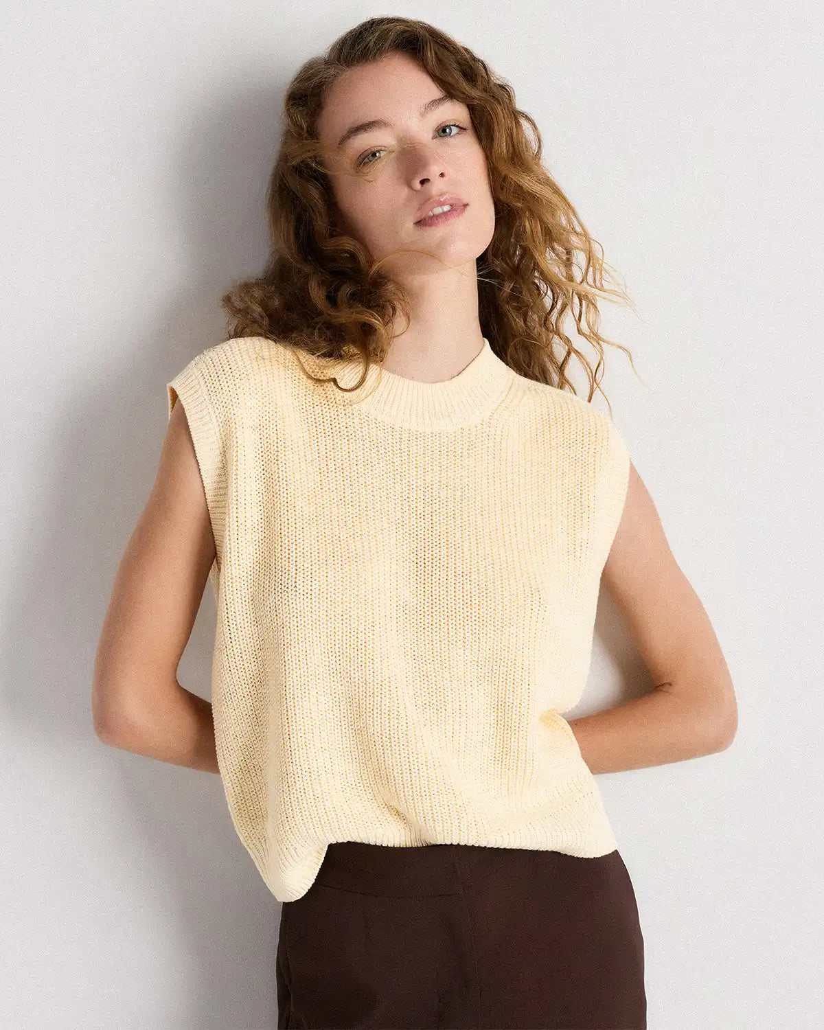 Cotton Linen Sweater Tank