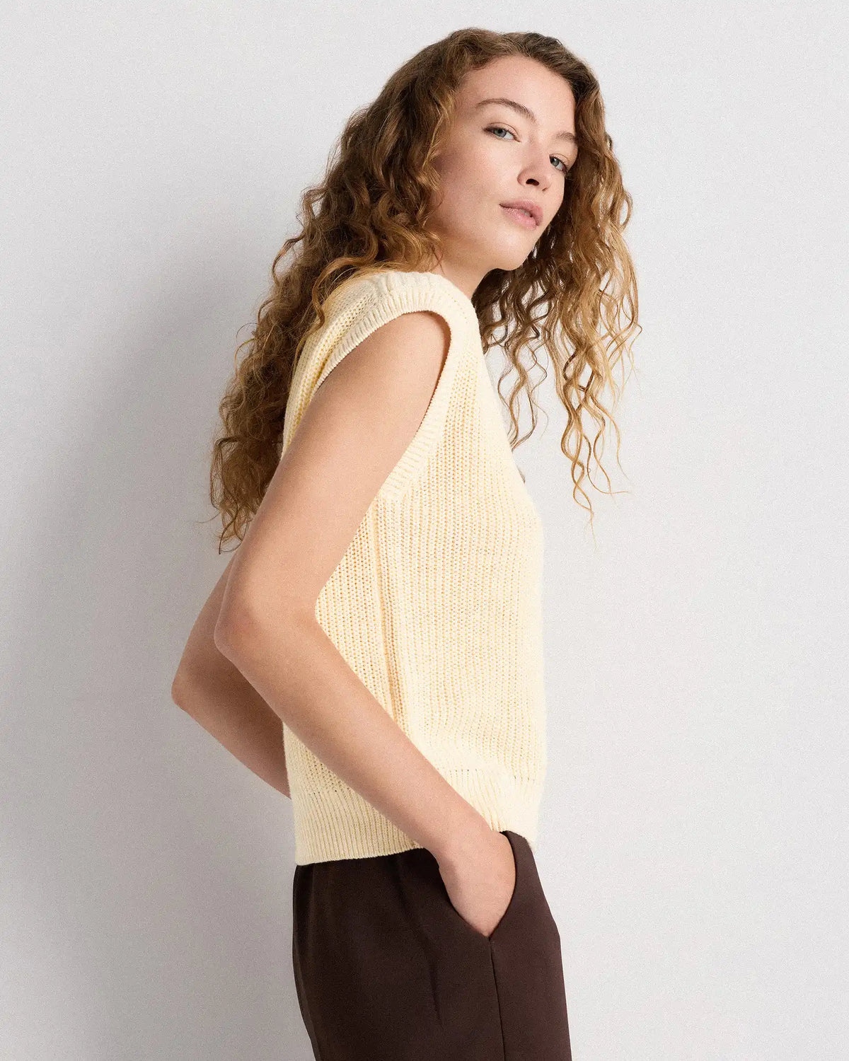 Cotton Linen Sweater Tank