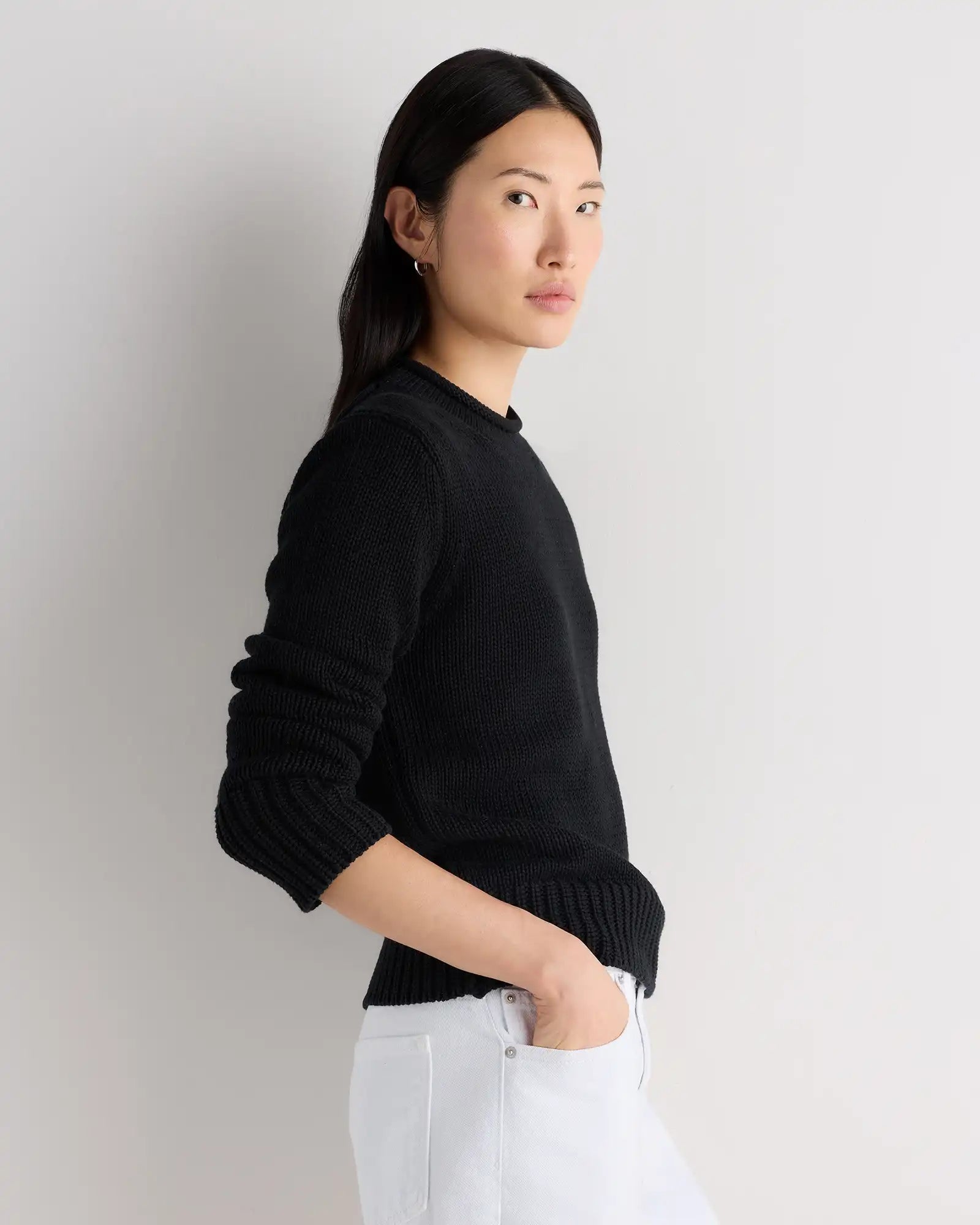 100% Organic Cotton Roll Neck Sweater