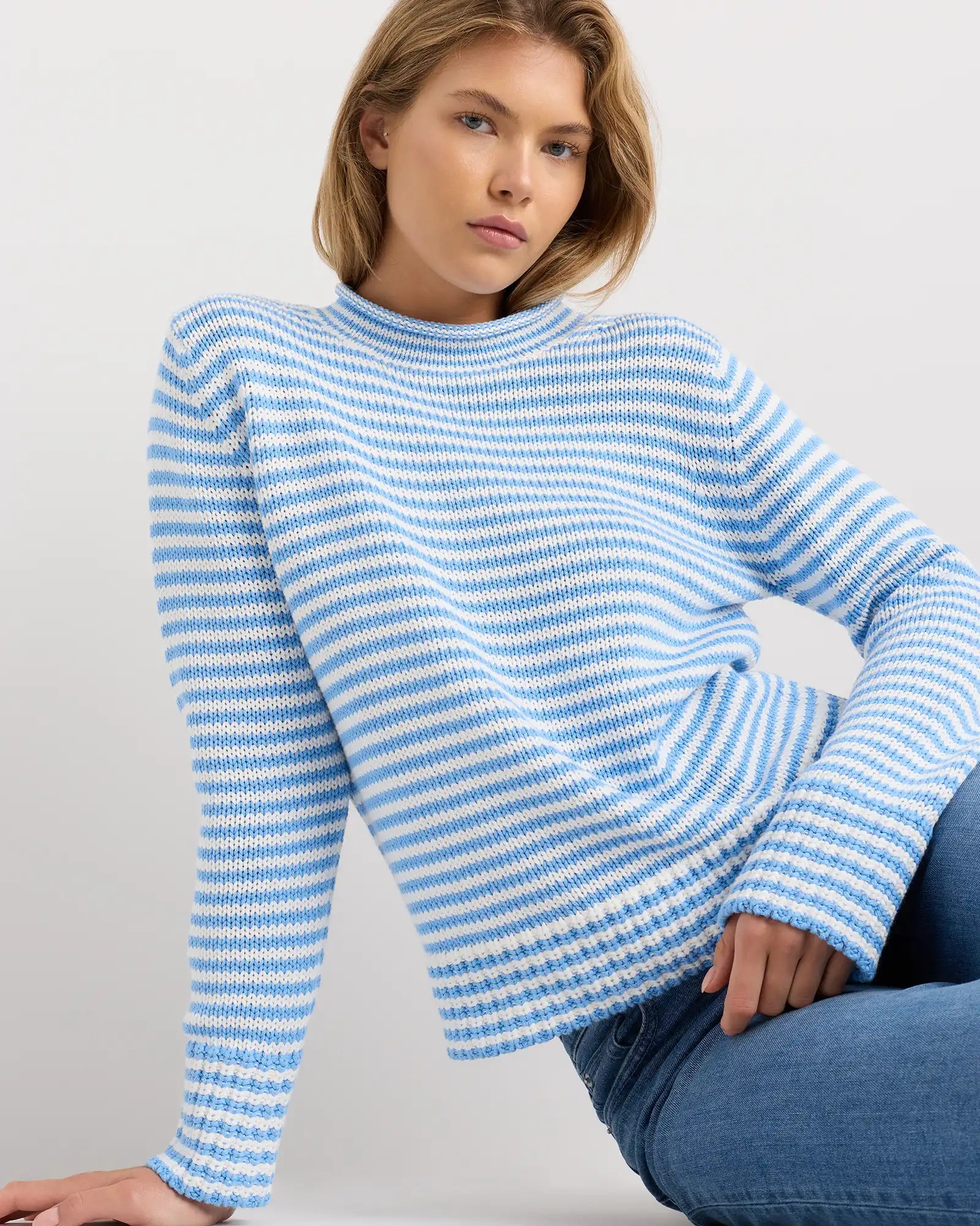 100% Organic Cotton Roll Neck Sweater