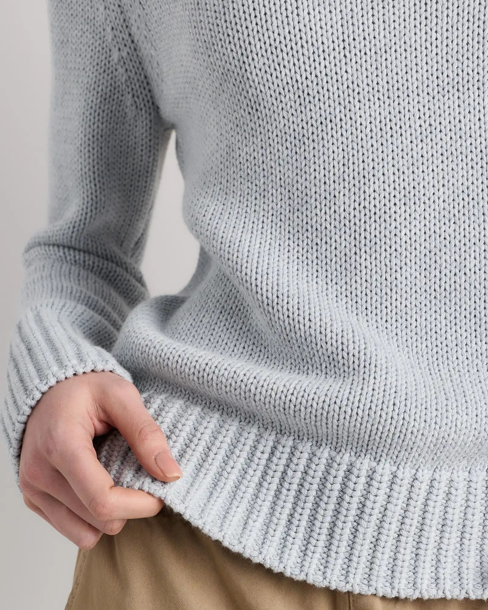 100% Organic Cotton Roll Neck Sweater