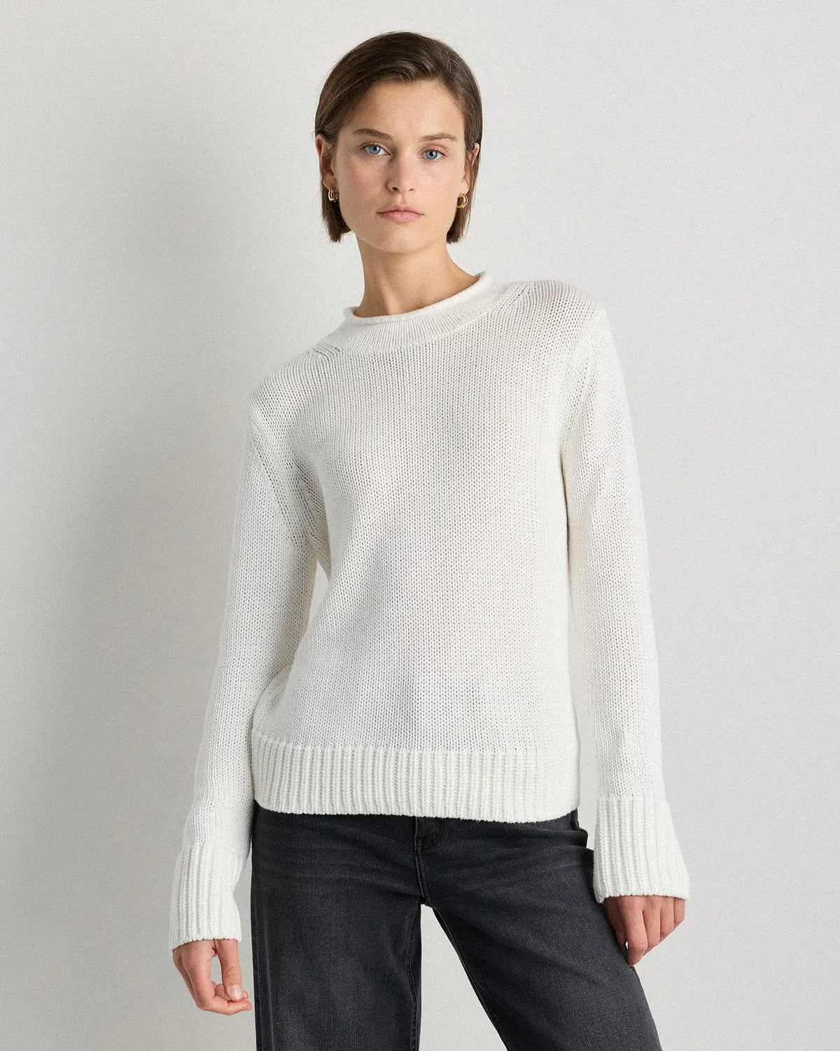 100% Organic Cotton Roll Neck Sweater