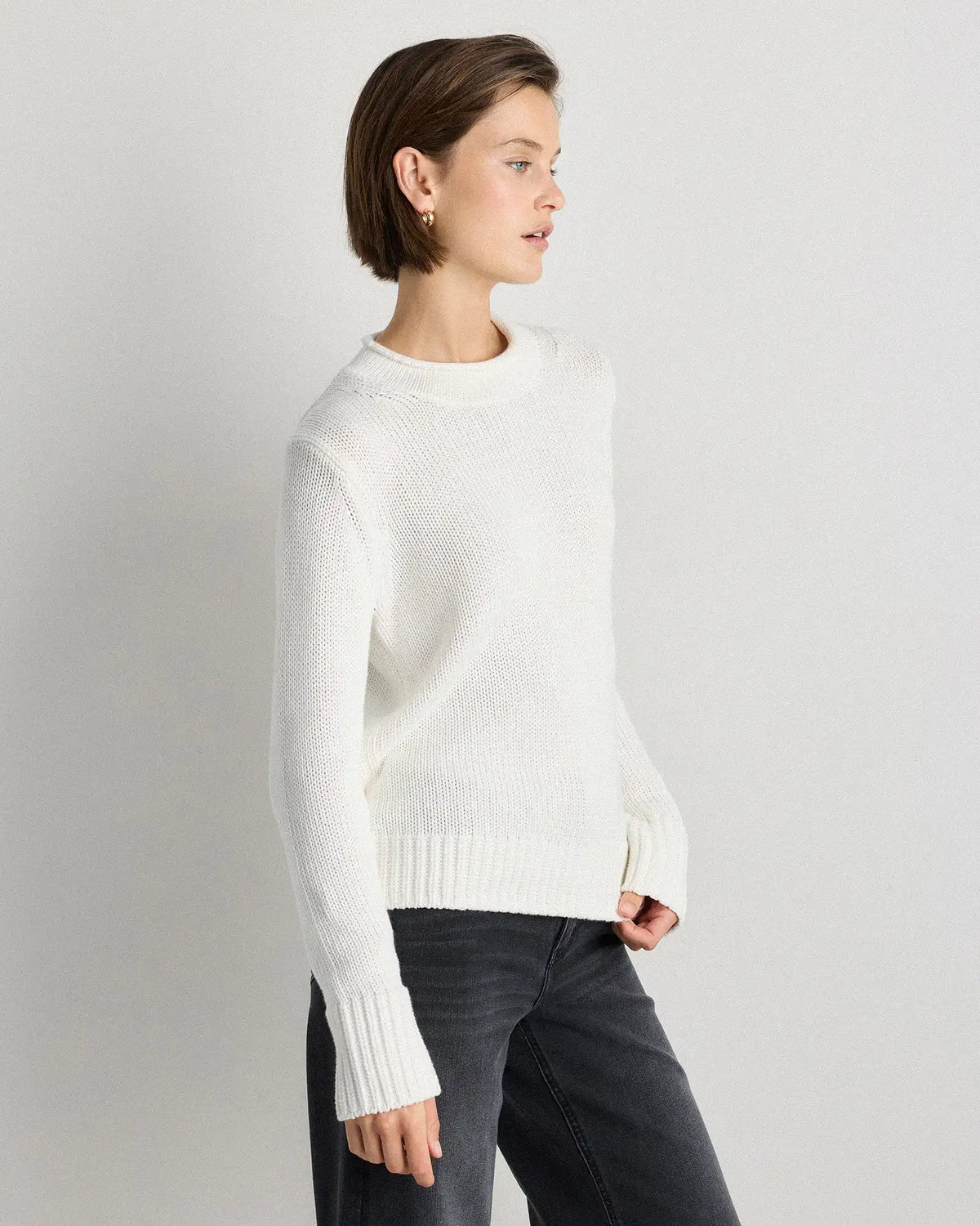 100% Organic Cotton Roll Neck Sweater