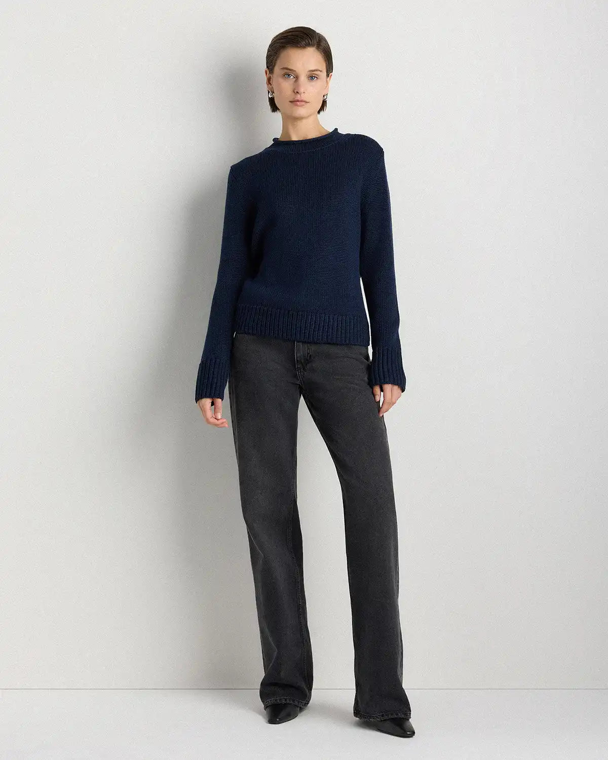 100% Organic Cotton Roll Neck Sweater
