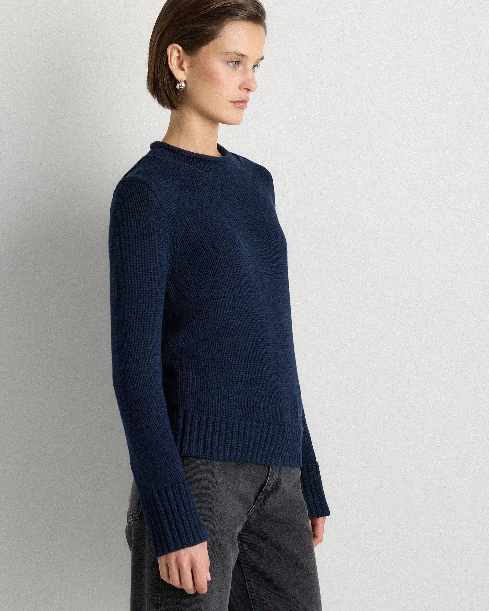 100% Organic Cotton Roll Neck Sweater