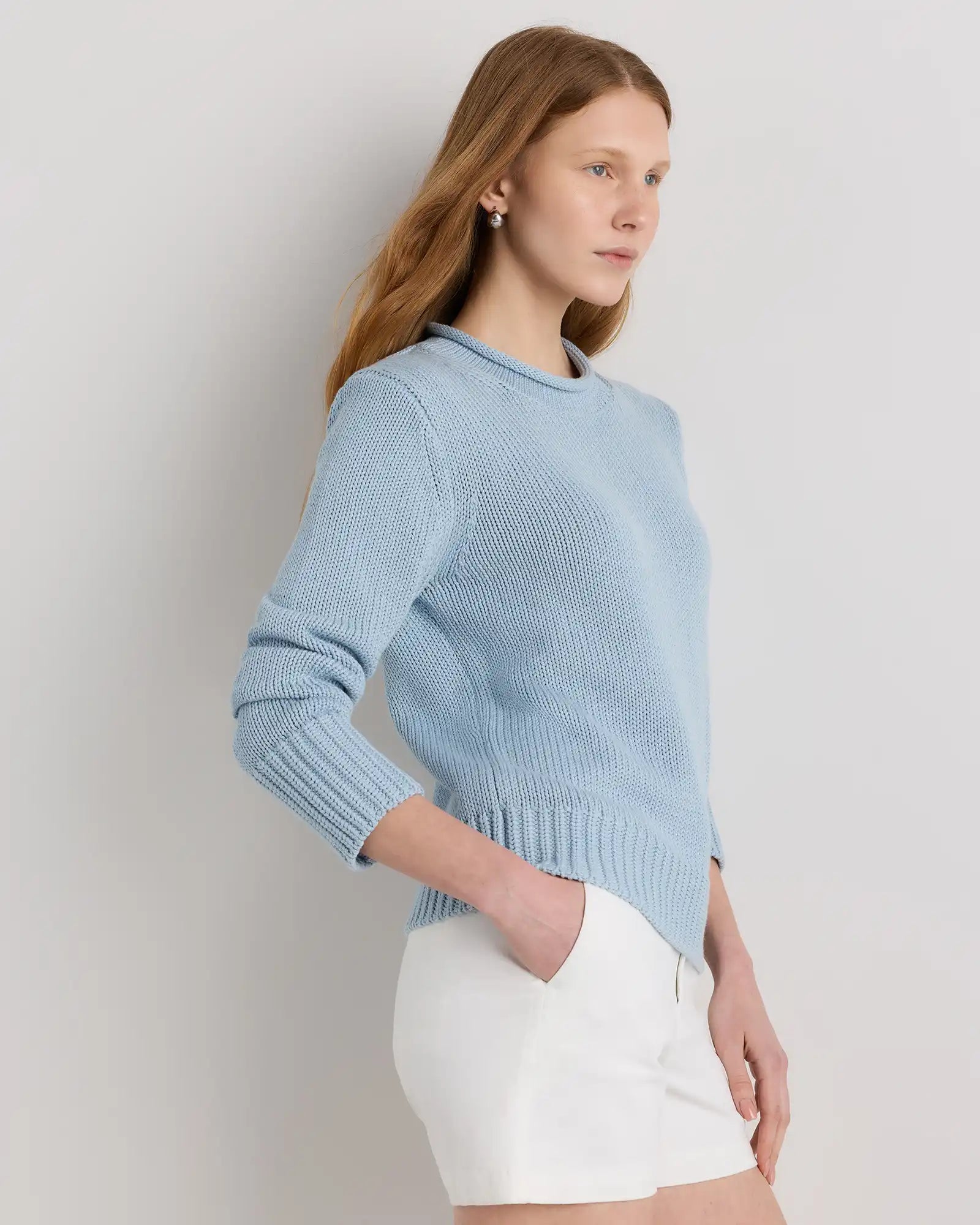 100% Organic Cotton Roll Neck Sweater