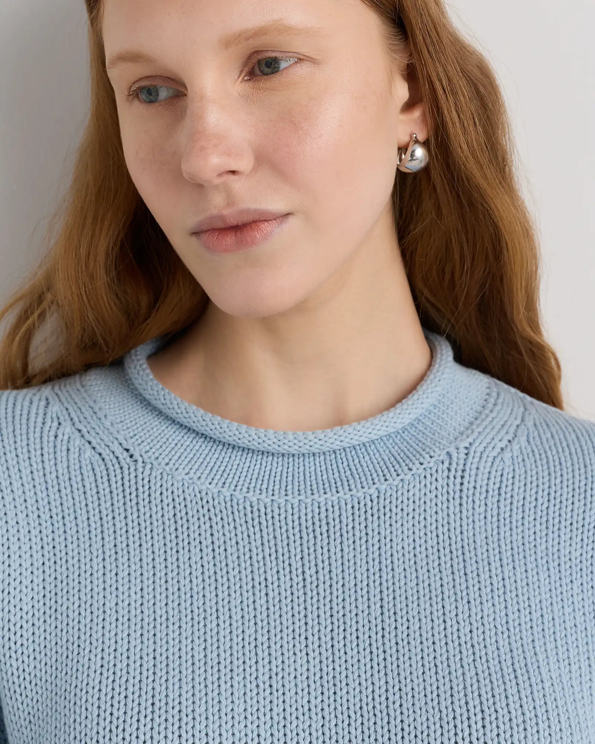 100% Organic Cotton Roll Neck Sweater