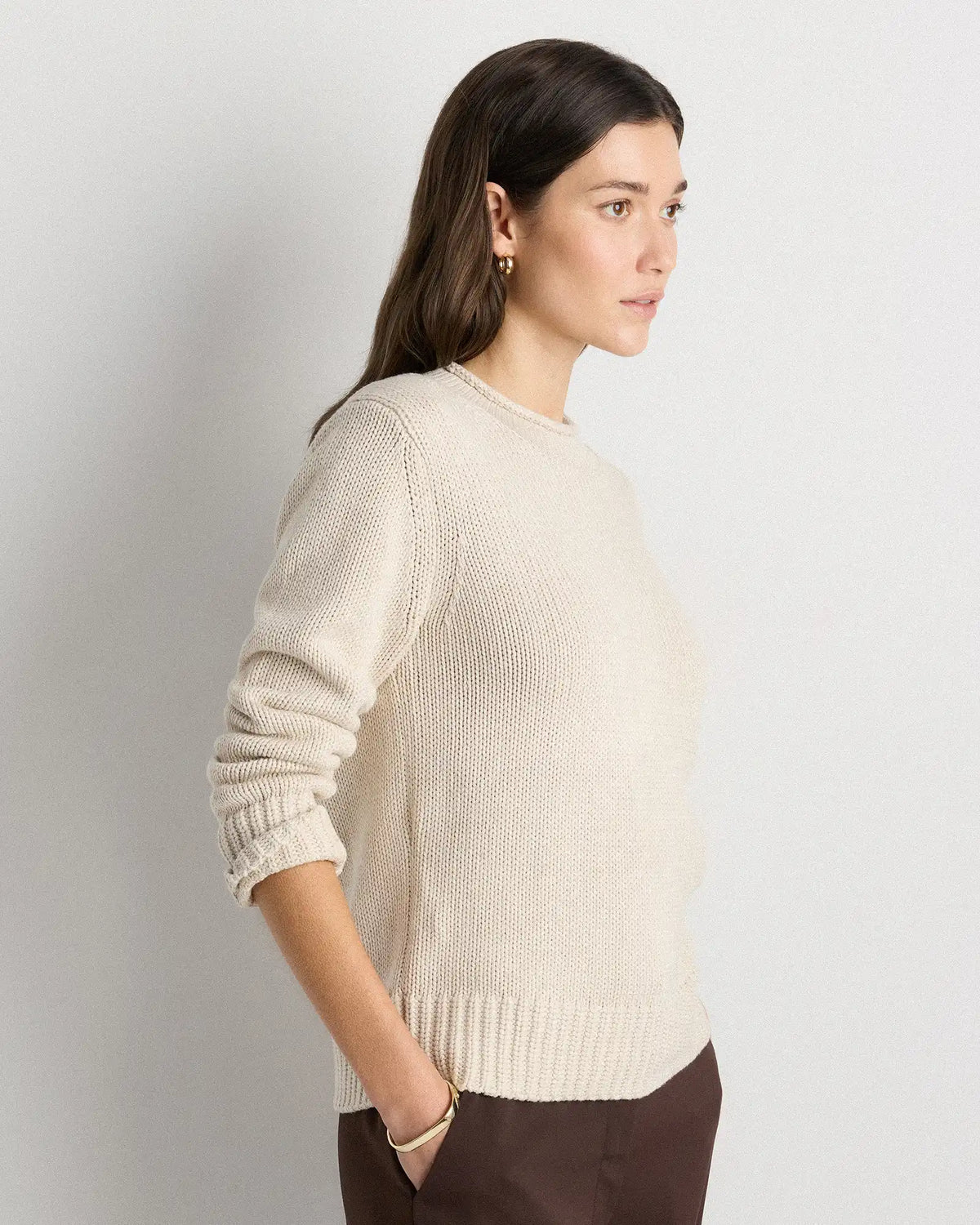 100% Organic Cotton Roll Neck Sweater