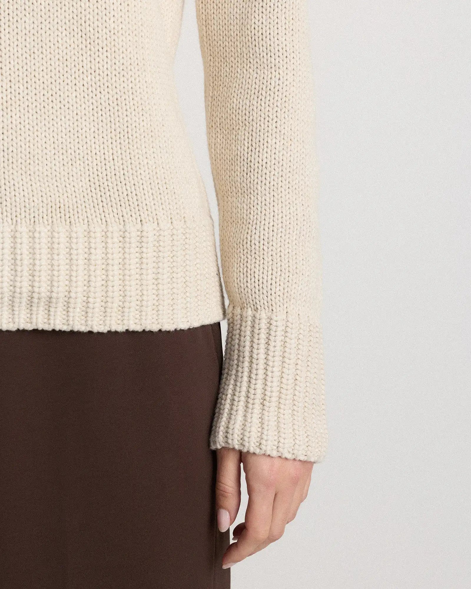 100% Organic Cotton Roll Neck Sweater