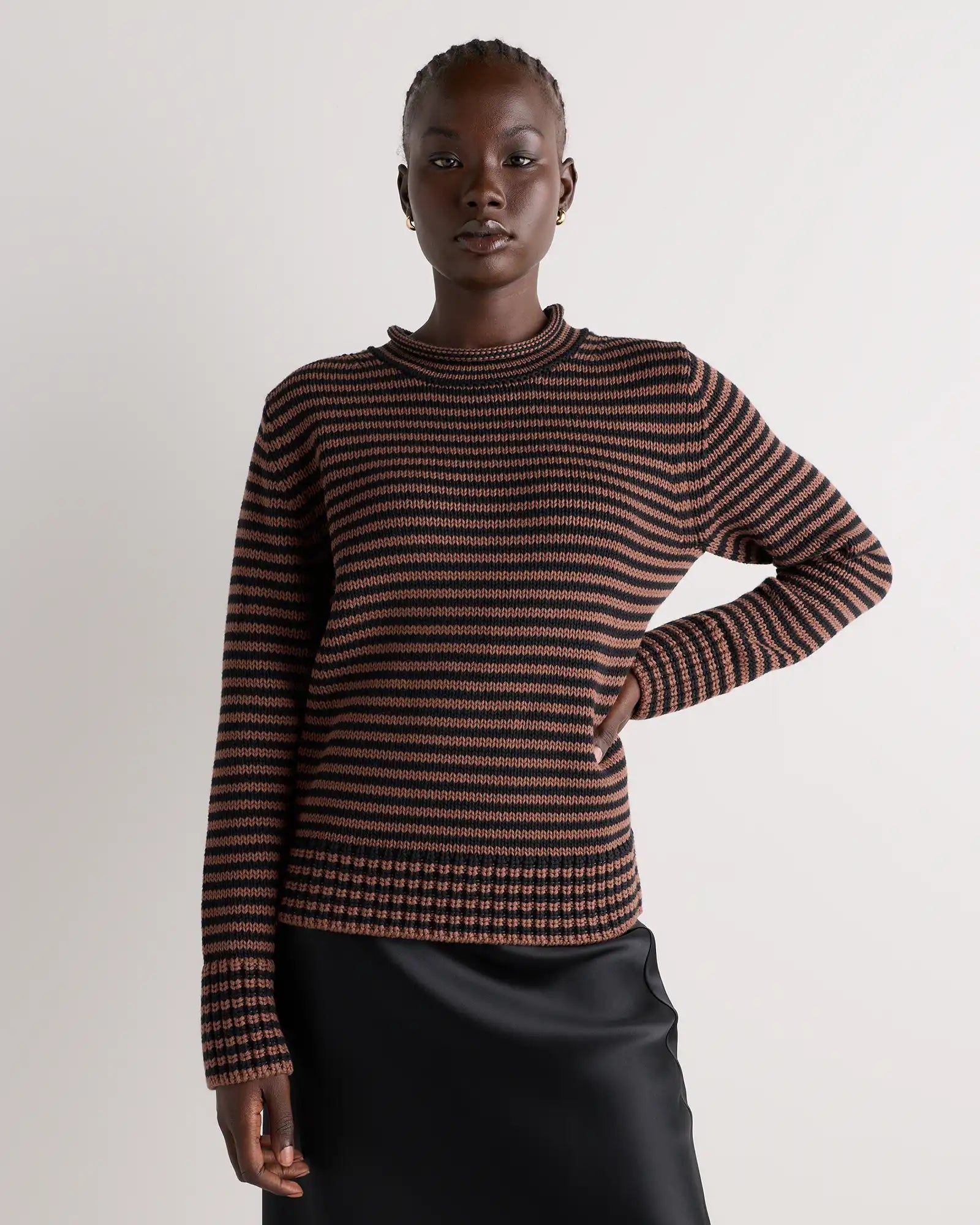 100% Organic Cotton Roll Neck Sweater