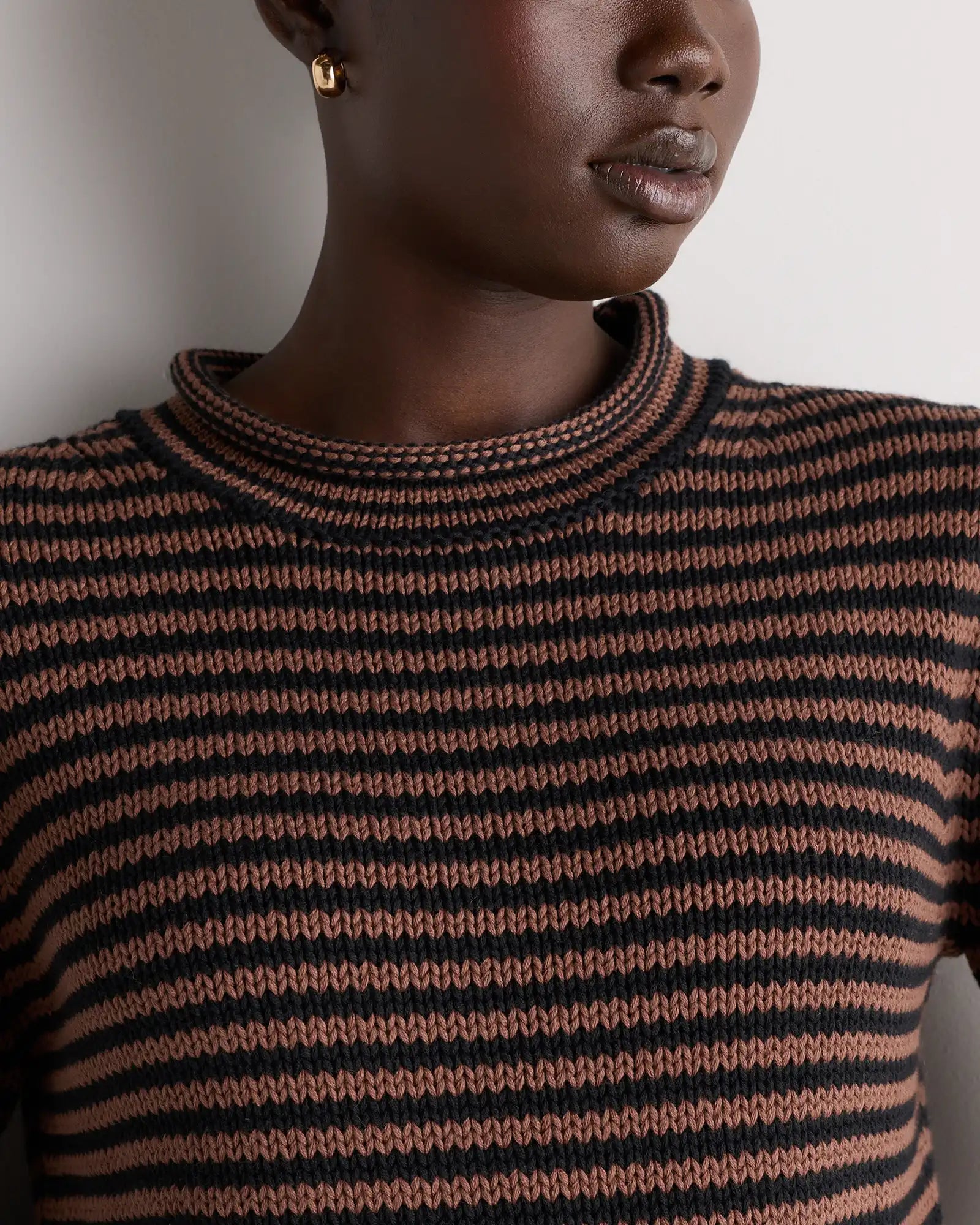 100% Organic Cotton Roll Neck Sweater