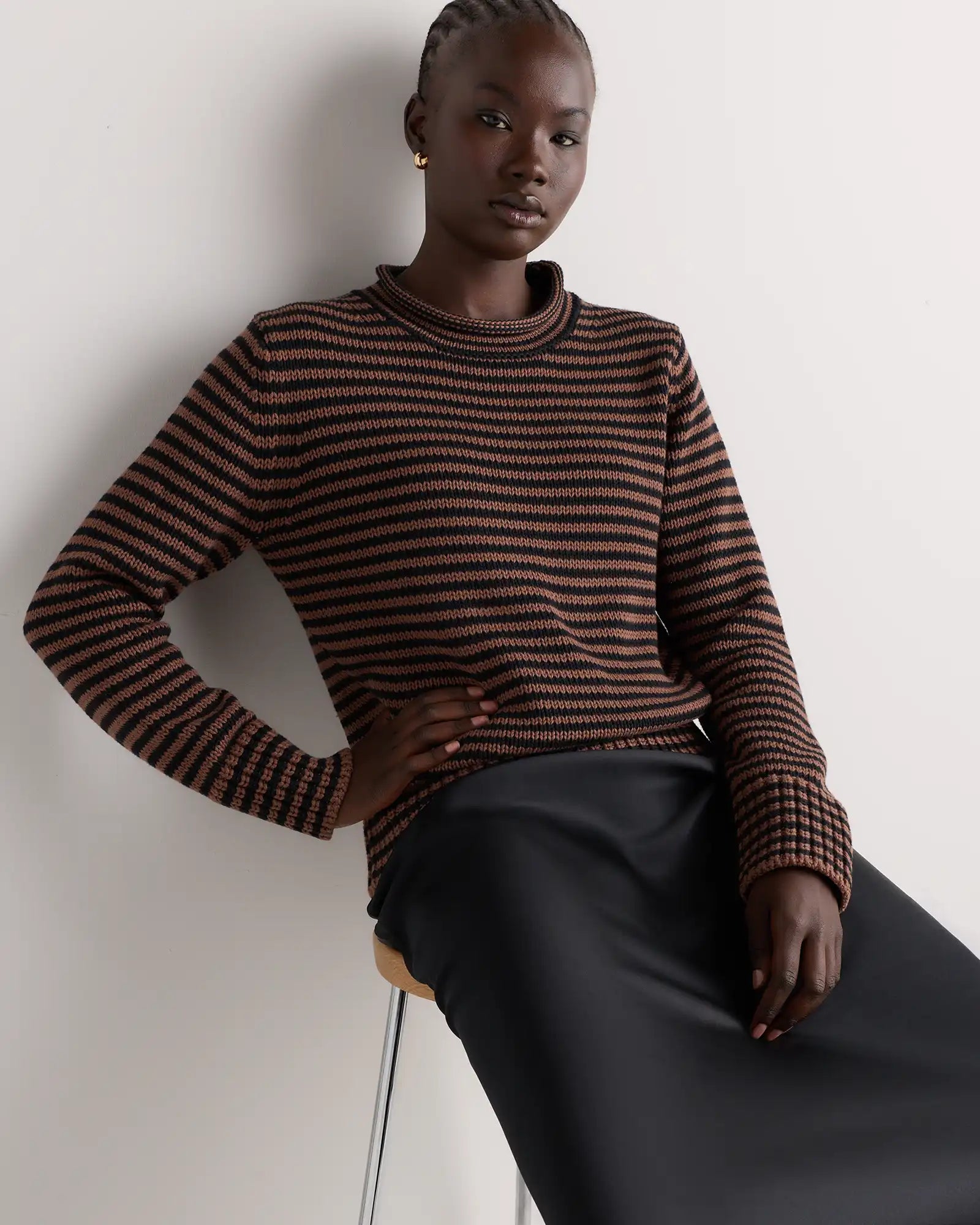 100% Organic Cotton Roll Neck Sweater