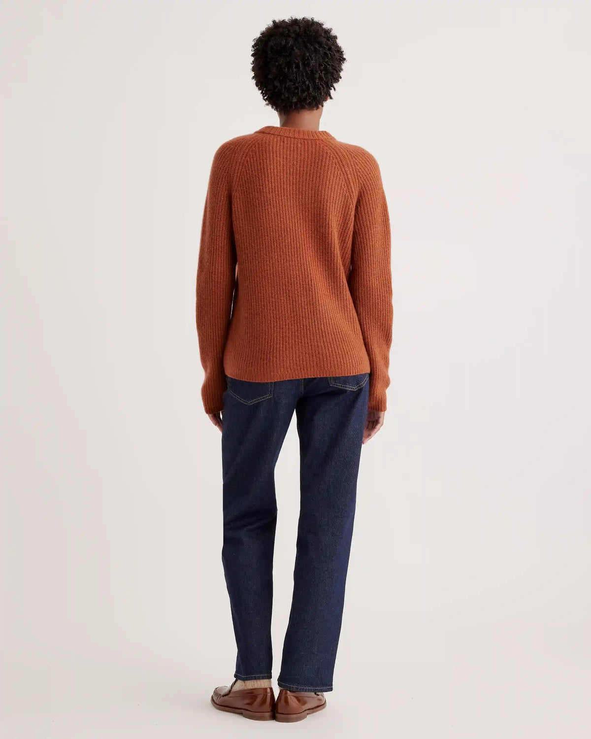 Mongolian Spring Cashmere Fisherman Crewneck Sweater