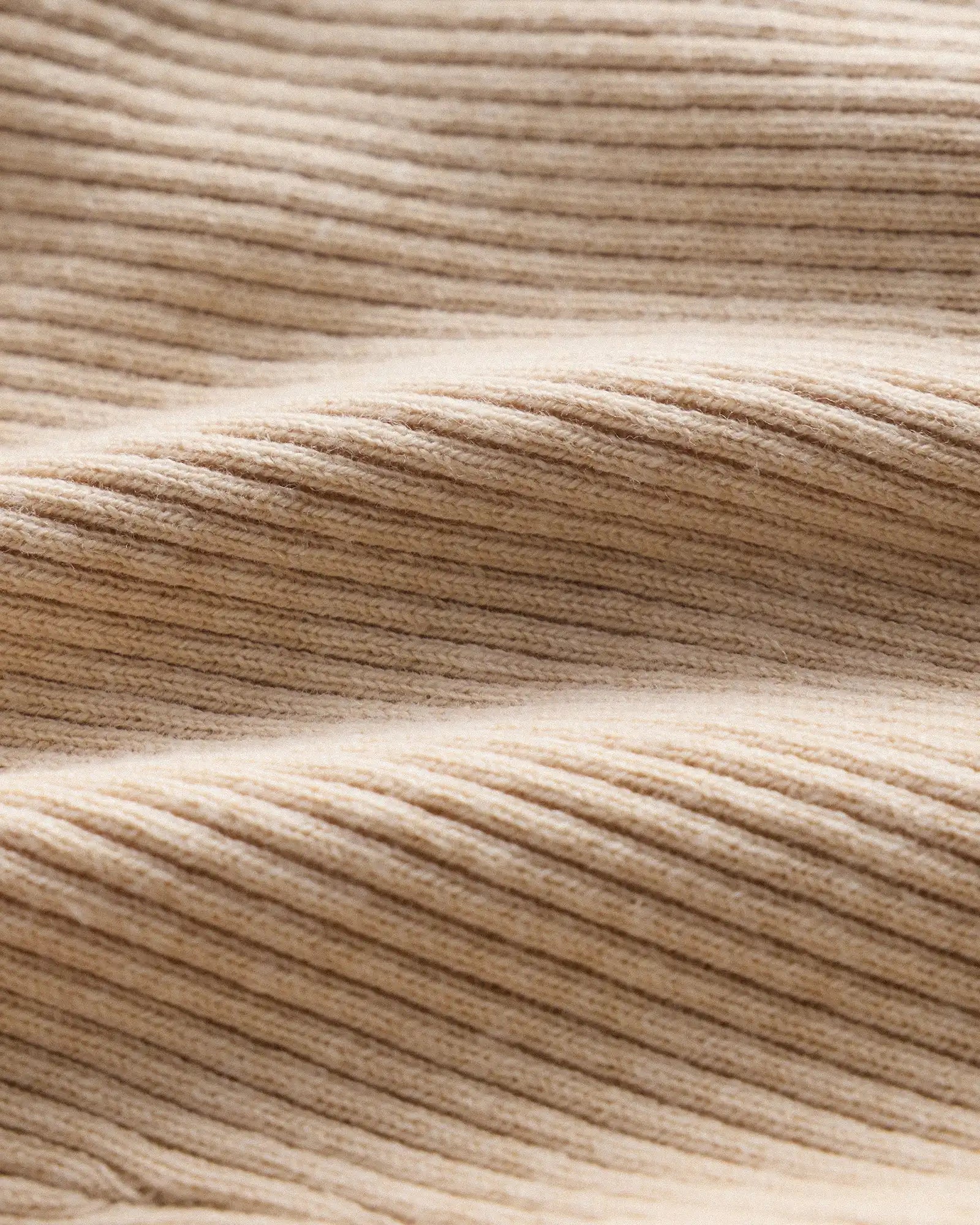 Cotton Cashmere Fitted Ribbed Cardigan