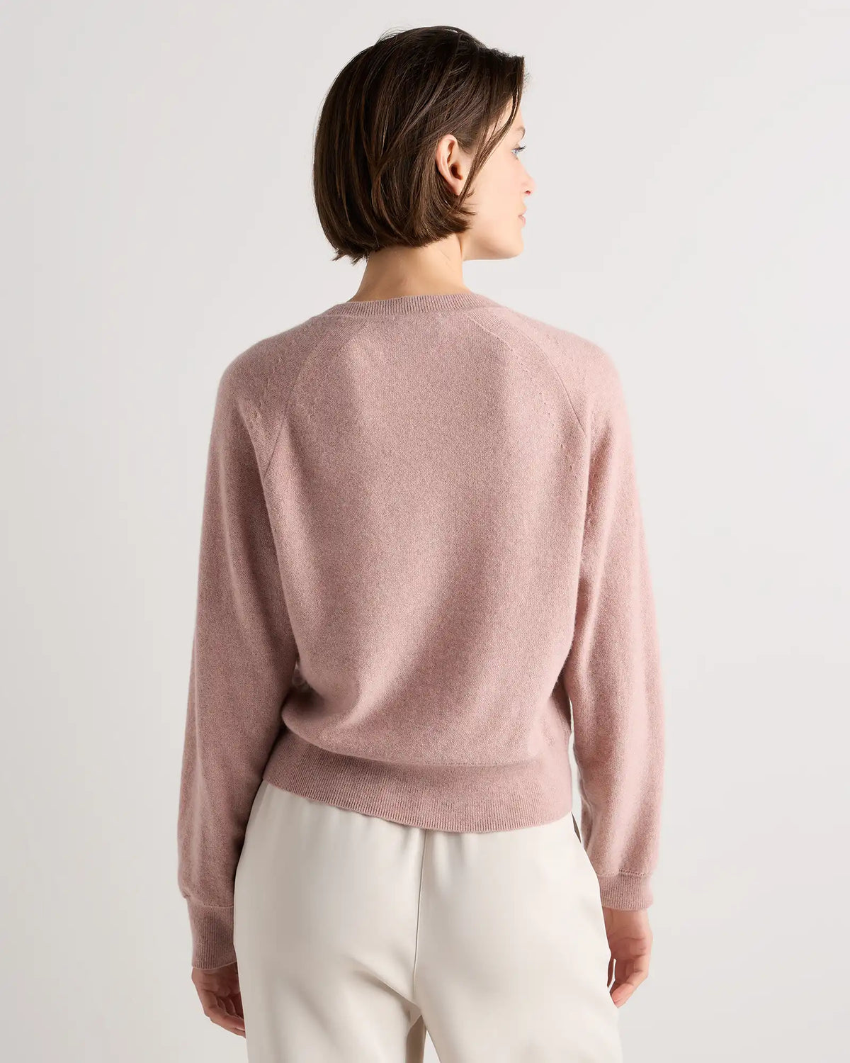 Mongolian Cashmere Dolman Sleeve Henley Sweater
