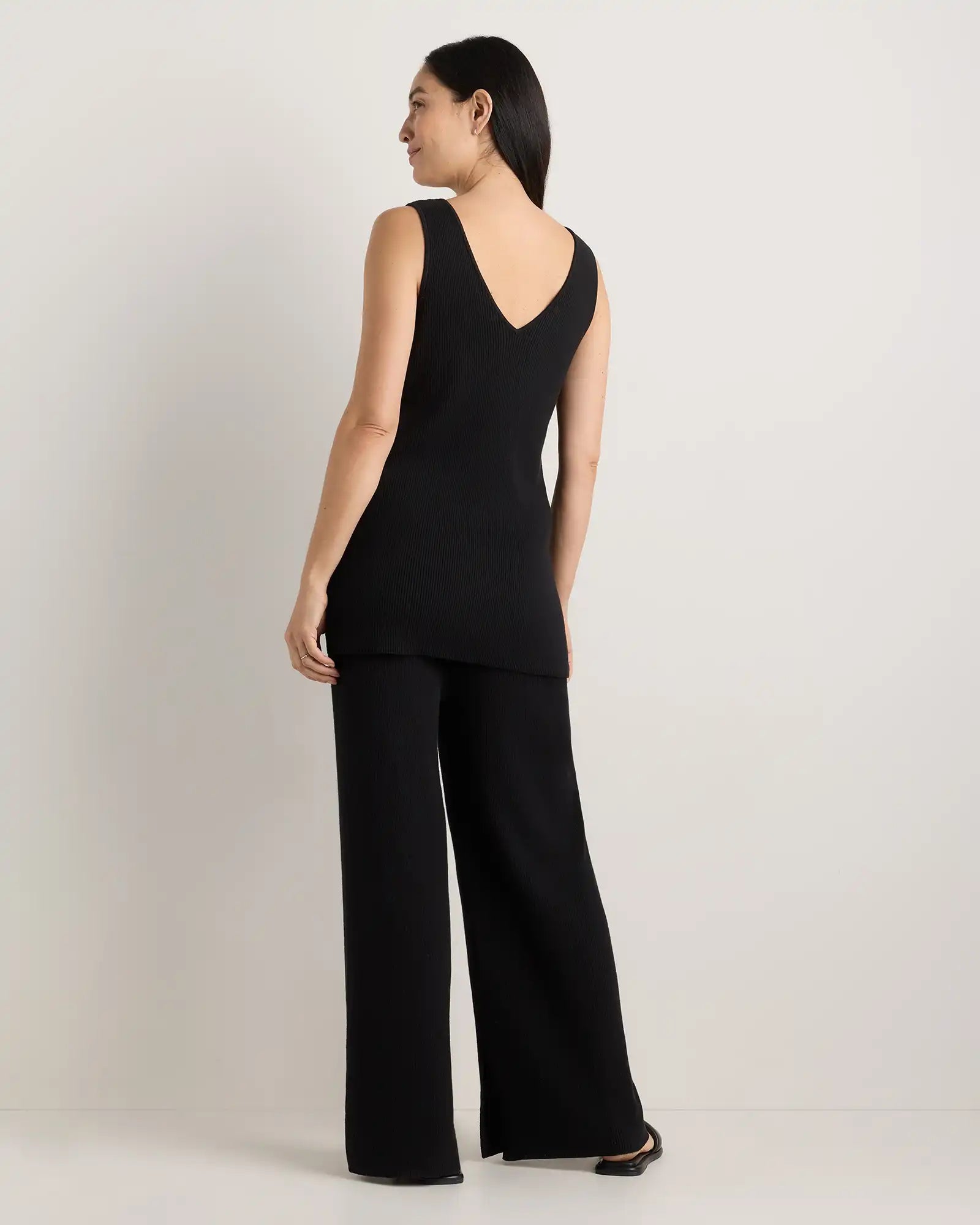 Cotton Cashmere Maternity and Nursing V-Neck Tank