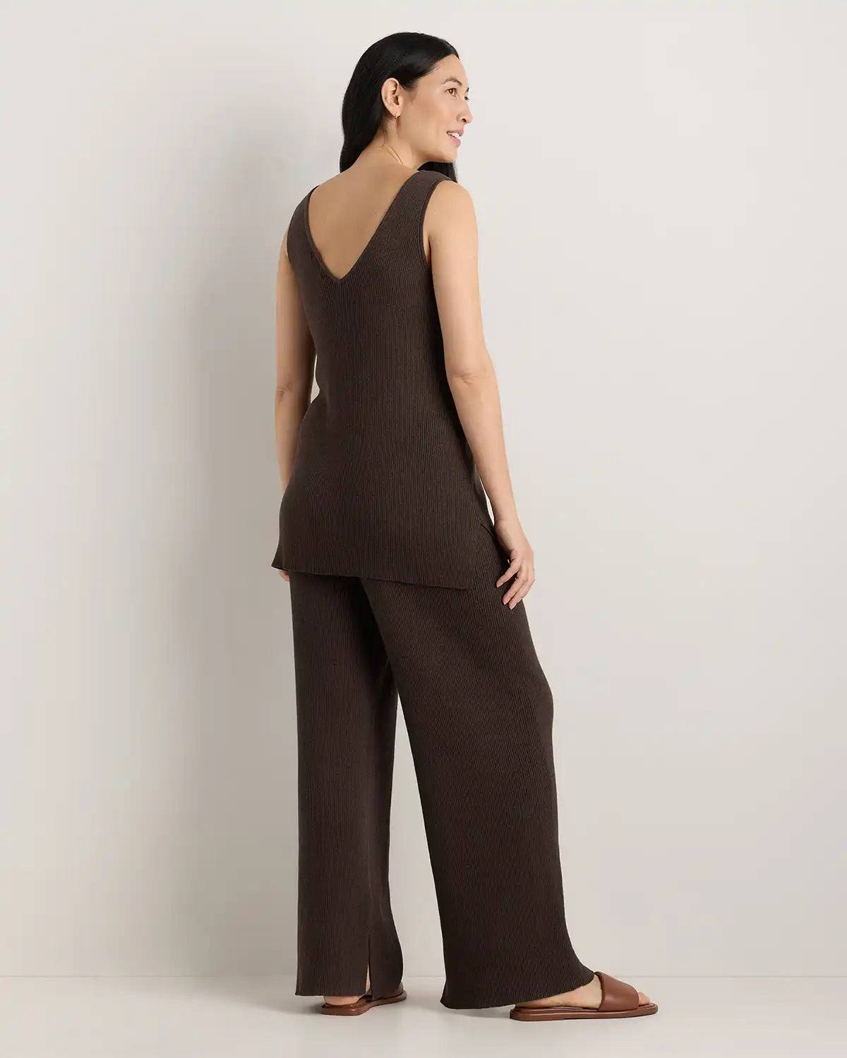 Cotton Cashmere Maternity and Nursing V-Neck Tank