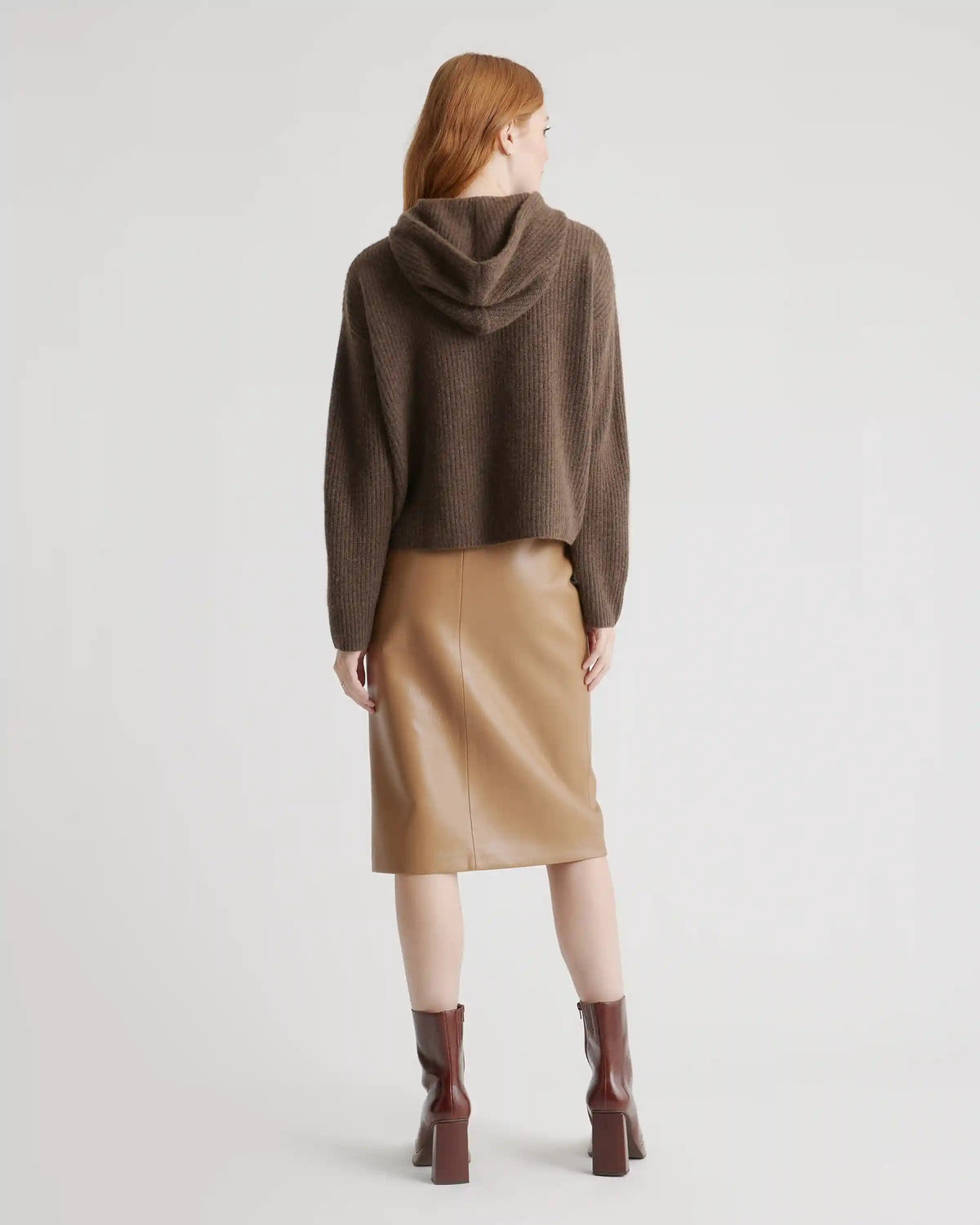 Mongolian Cashmere Fisherman Pullover Hoodie