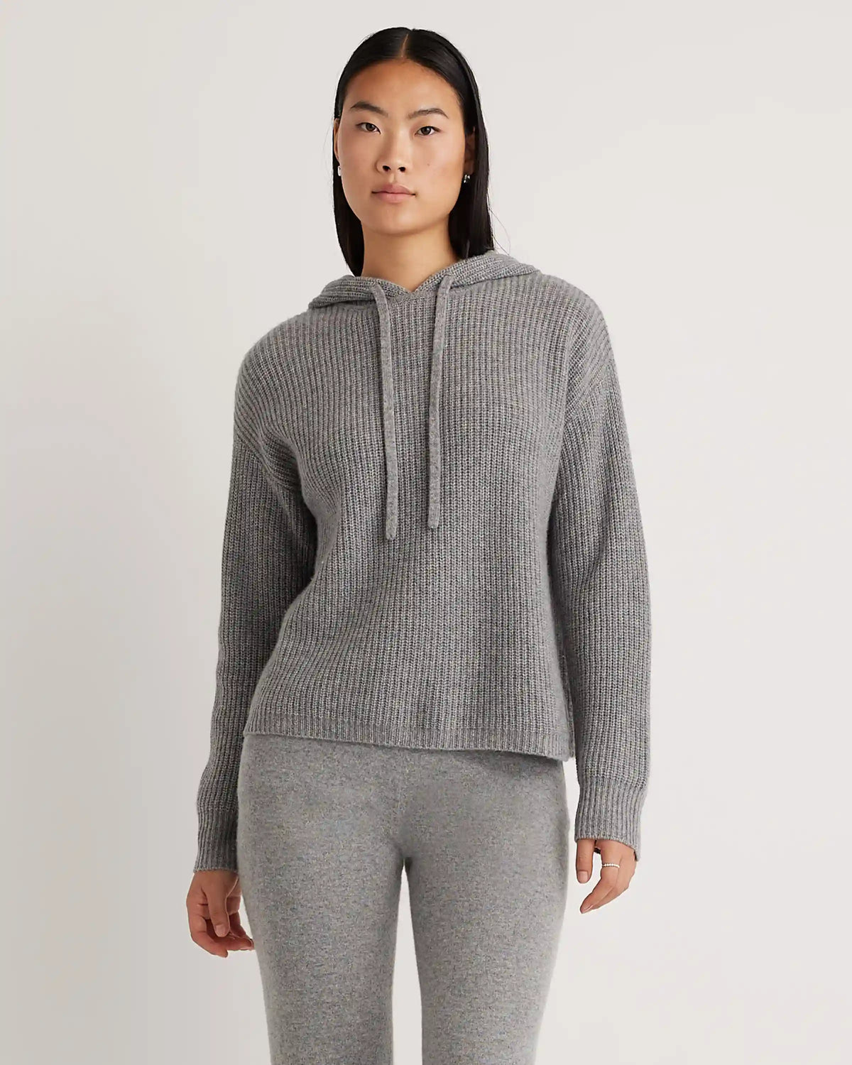 Mongolian Spring Cashmere Fisherman Pullover Hoodie