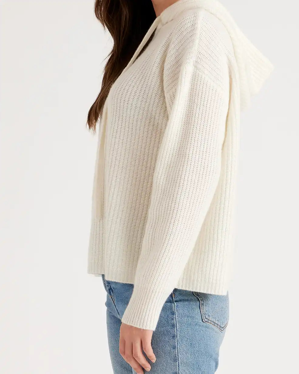 Mongolian Cashmere Fisherman Pullover Hoodie