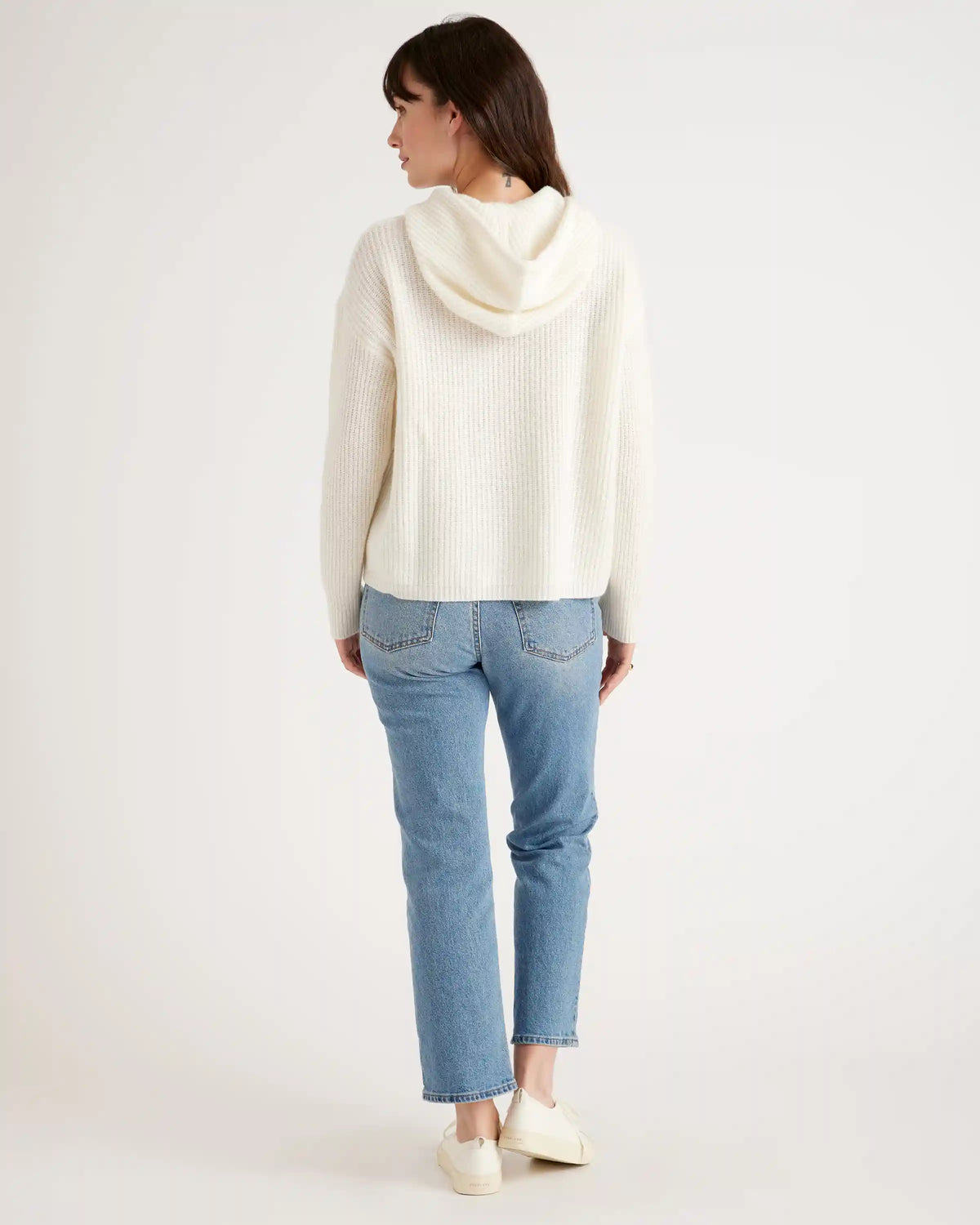 Mongolian Spring Cashmere Fisherman Pullover Hoodie
