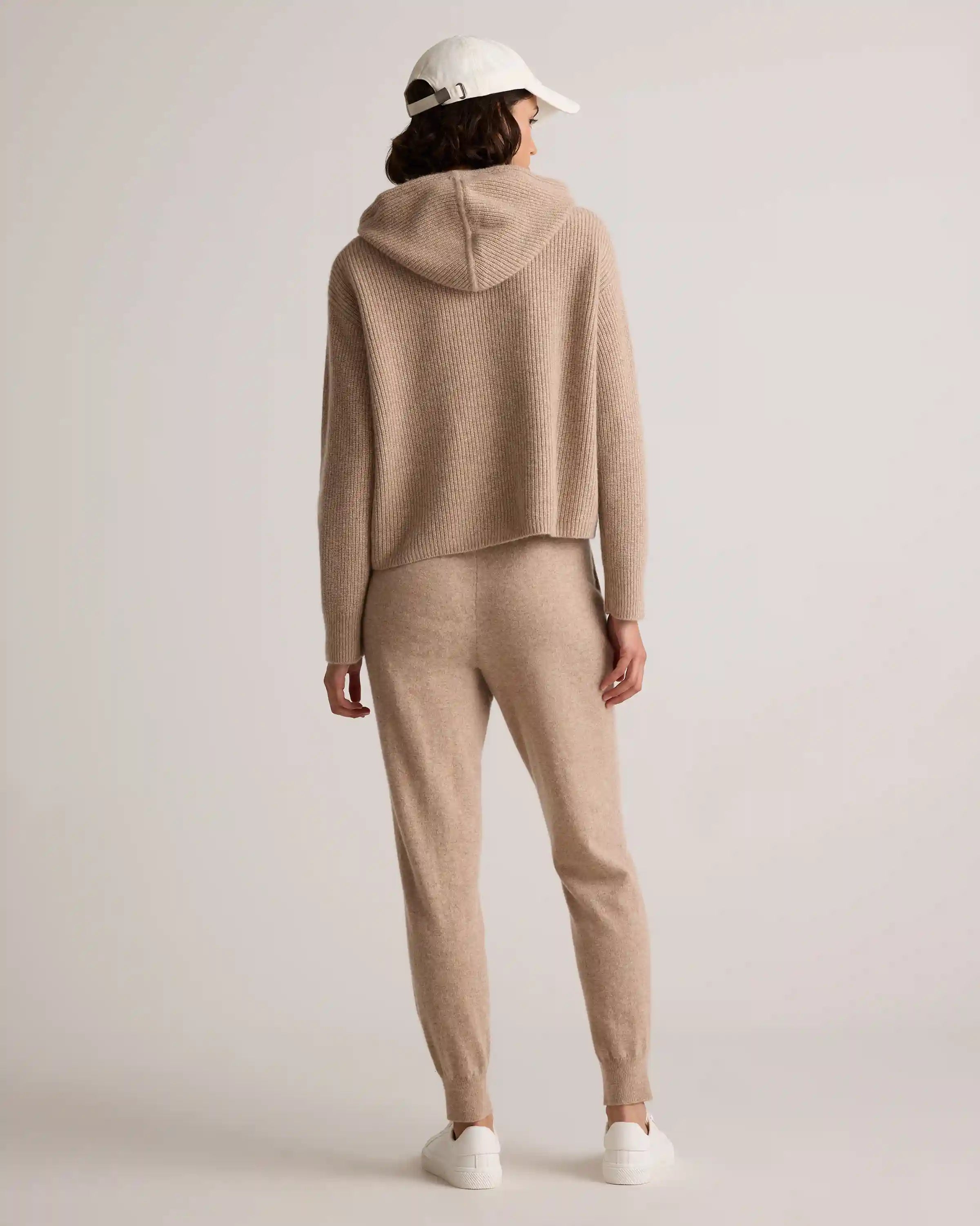 Mongolian Cashmere Fisherman Pullover Hoodie