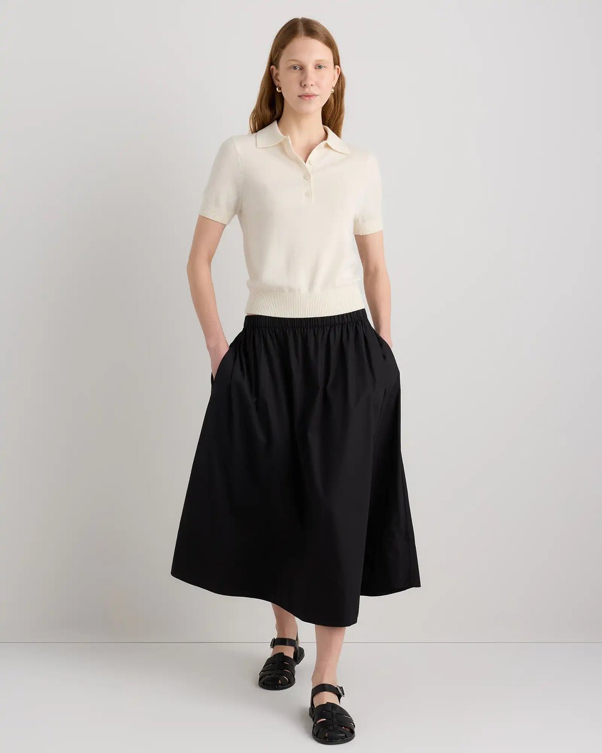 Mongolian Cashmere Short Sleeve Polo