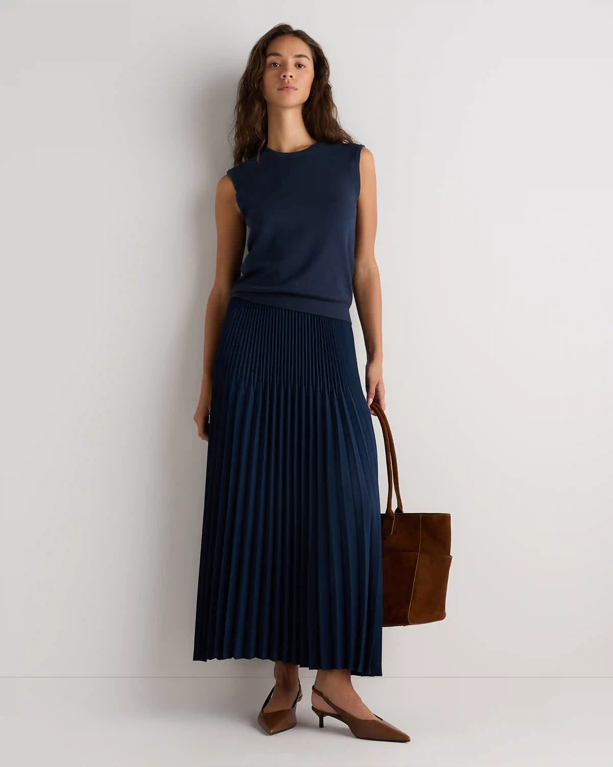 Lightweight Cotton Cashmere Sweater Tank