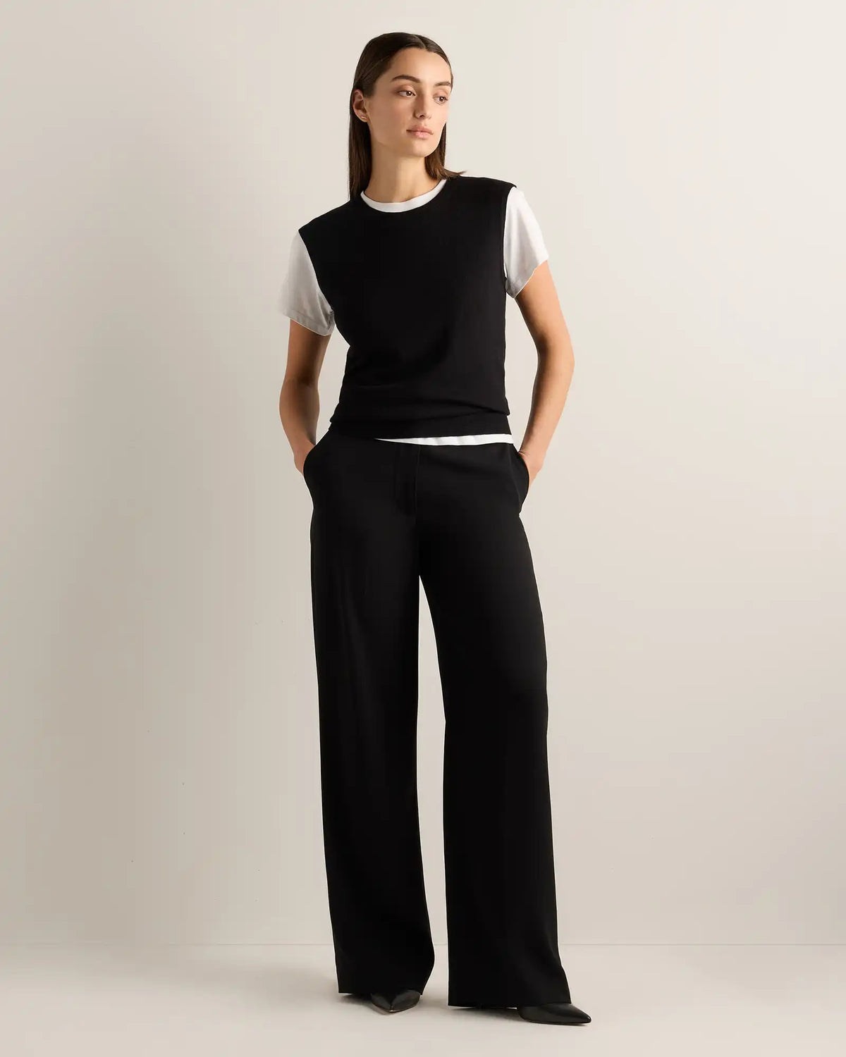 Lightweight Cotton Cashmere Sweater Tank