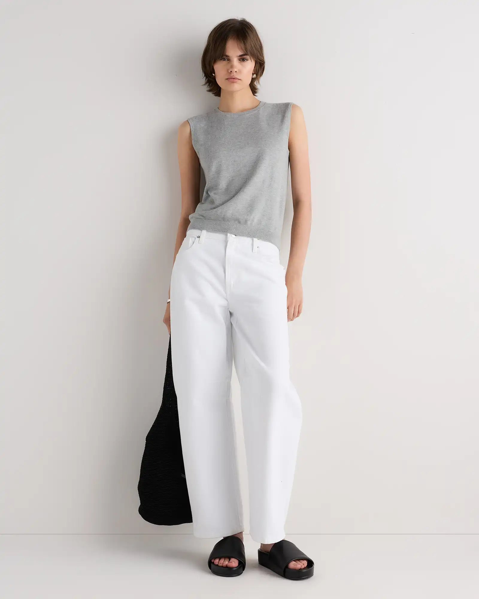 Lightweight Cotton Cashmere Sweater Tank