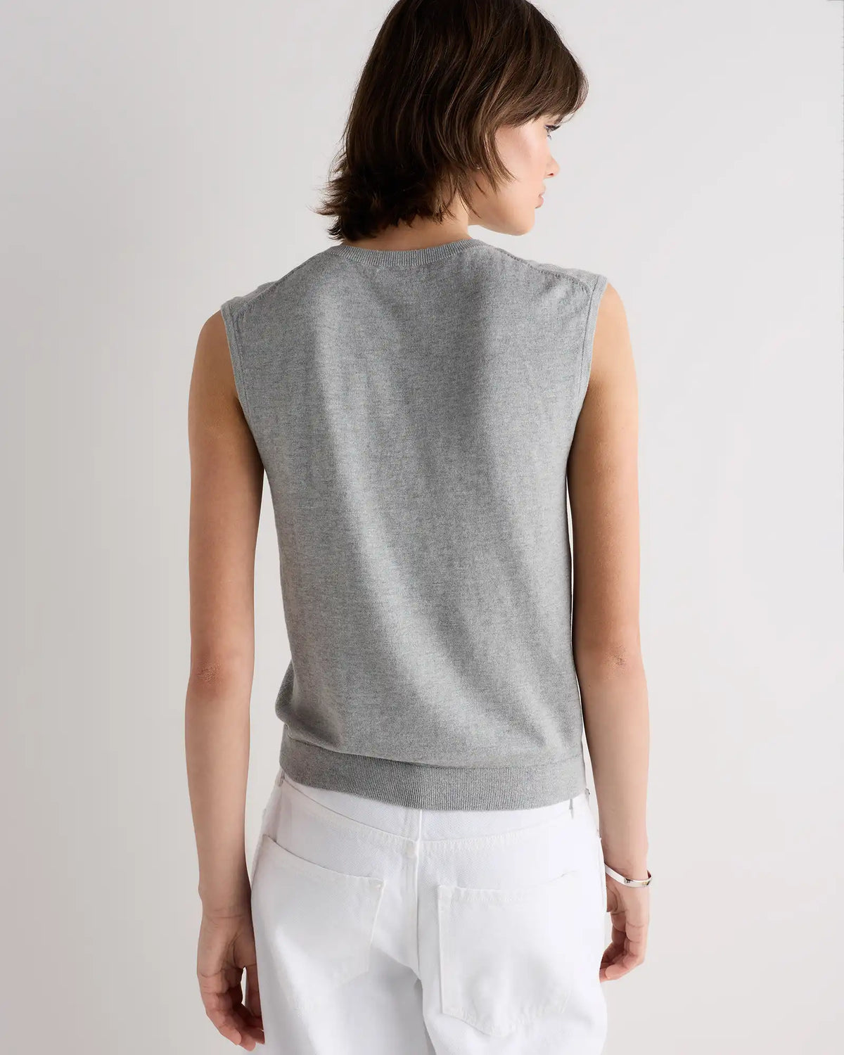 Lightweight Cotton Cashmere Sweater Tank