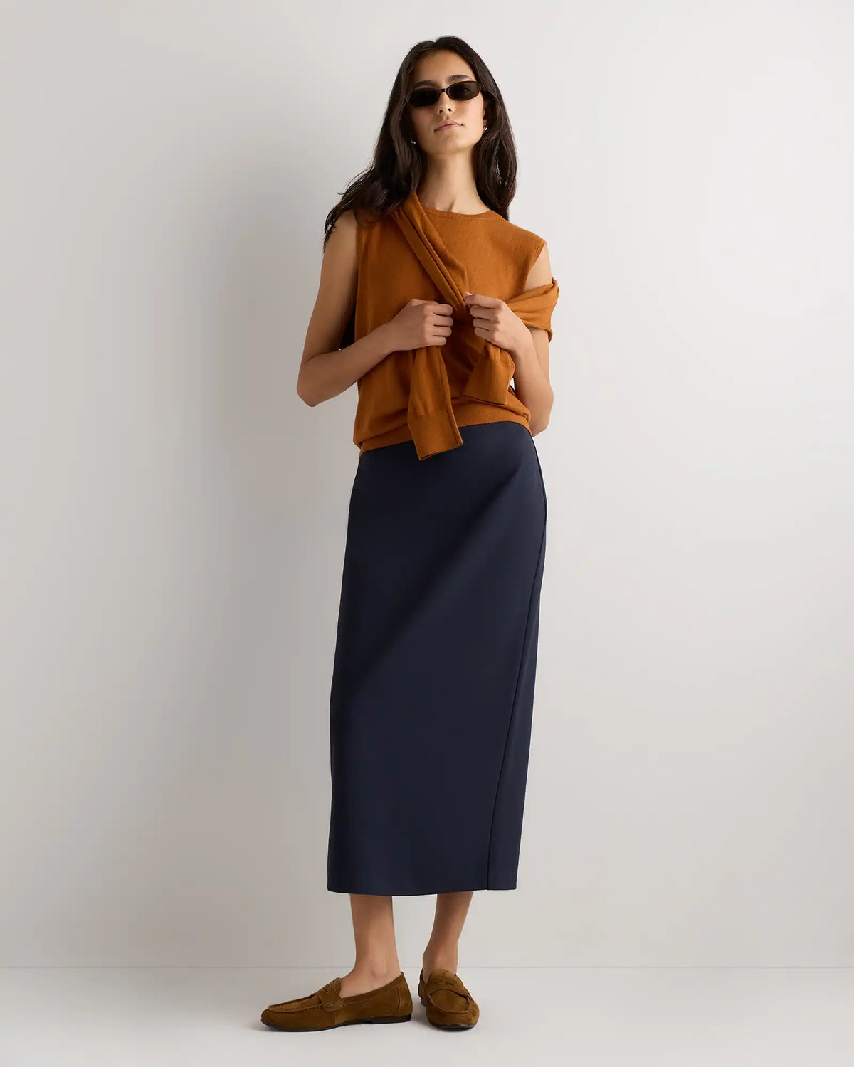Lightweight Cotton Cashmere Sweater Tank