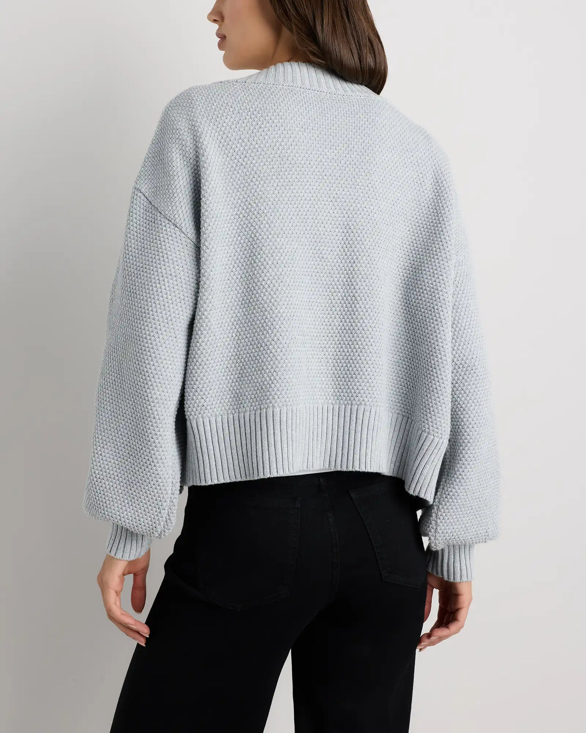 100% Organic Cotton Waffle Stitch Open Cardigan