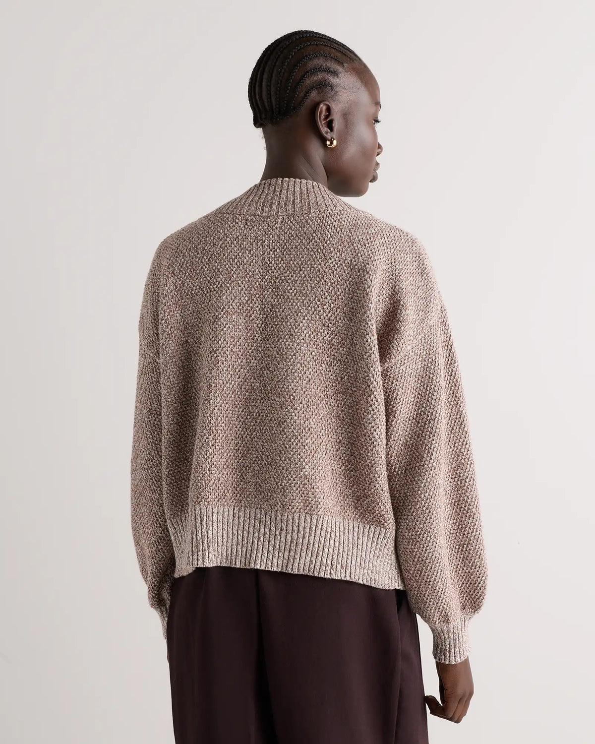 100% Organic Cotton Waffle Stitch Open Cardigan