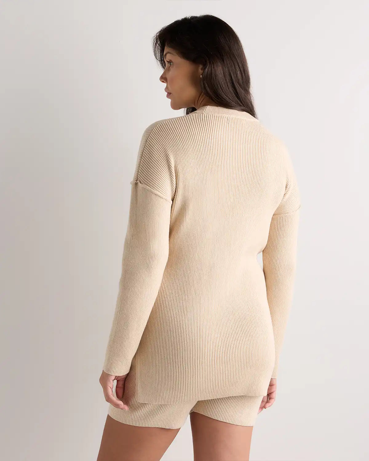 Cotton Cashmere Oversized Maternity Sweater