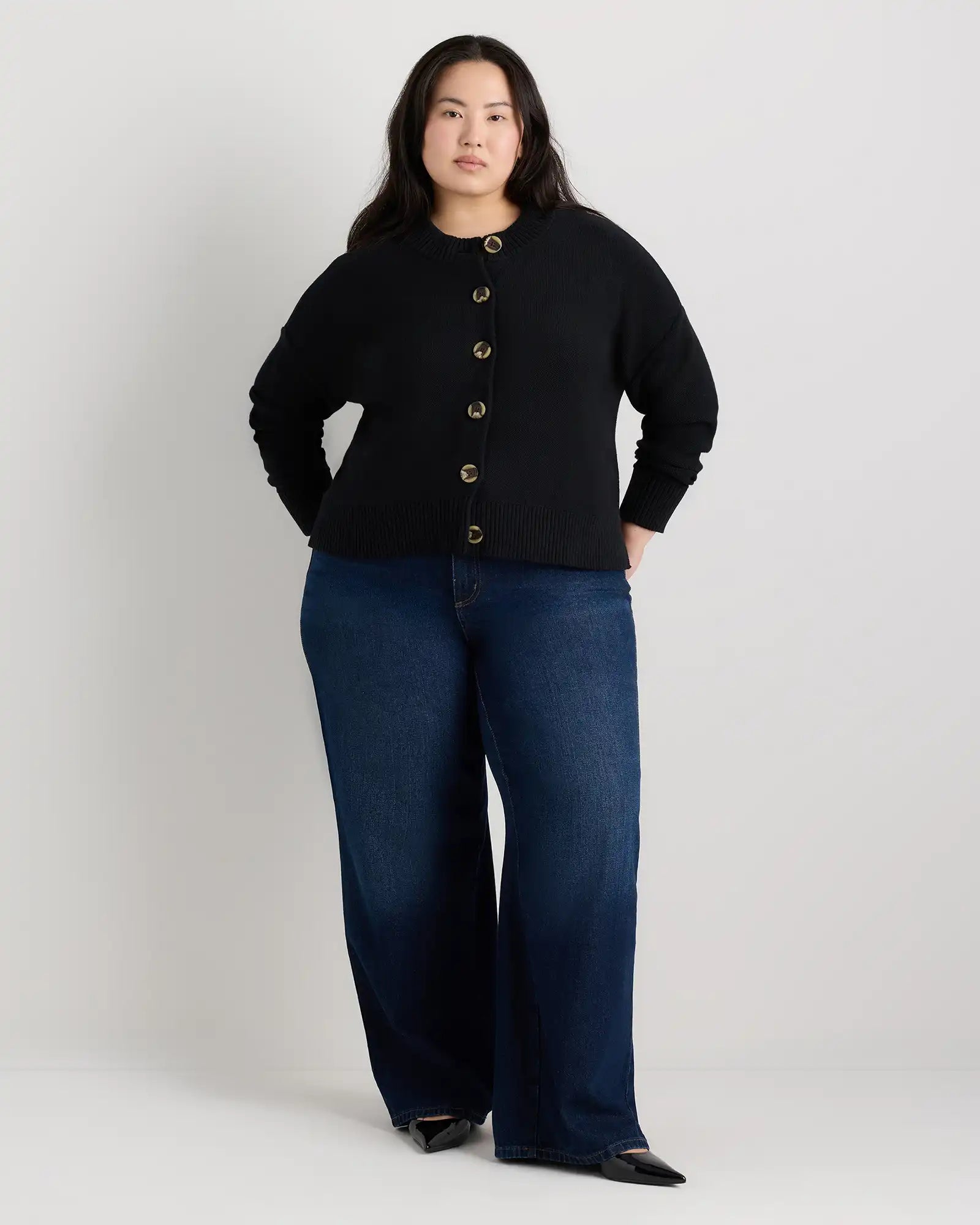 100% Organic Cotton Cropped Cardigan