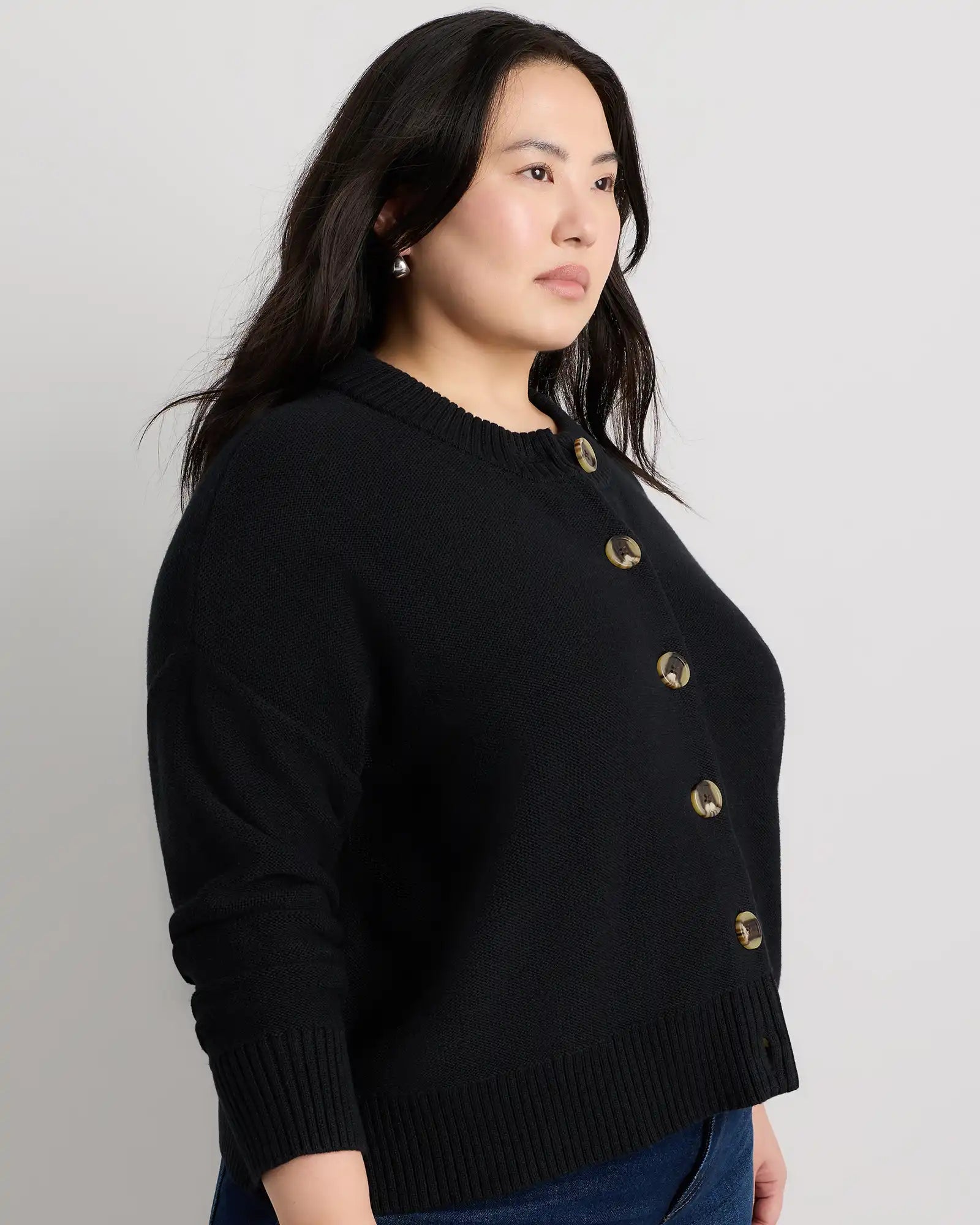 100% Organic Cotton Cropped Cardigan