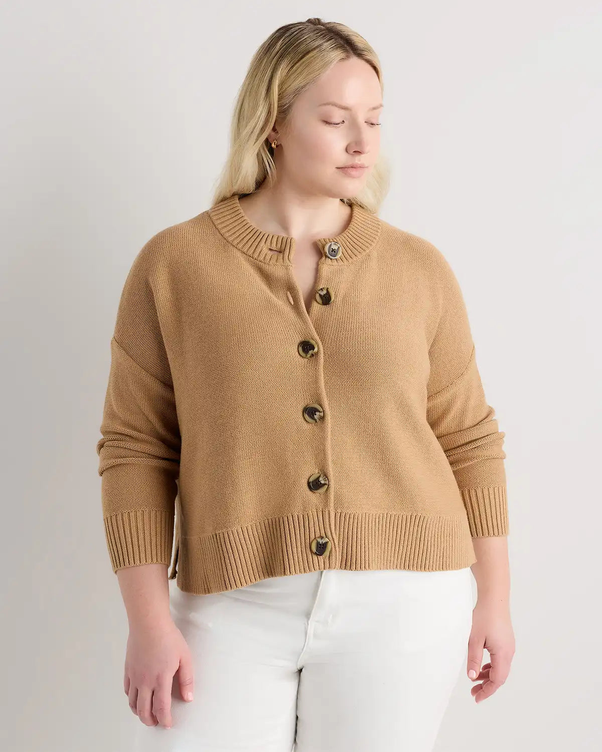 100% Organic Cotton Cropped Cardigan
