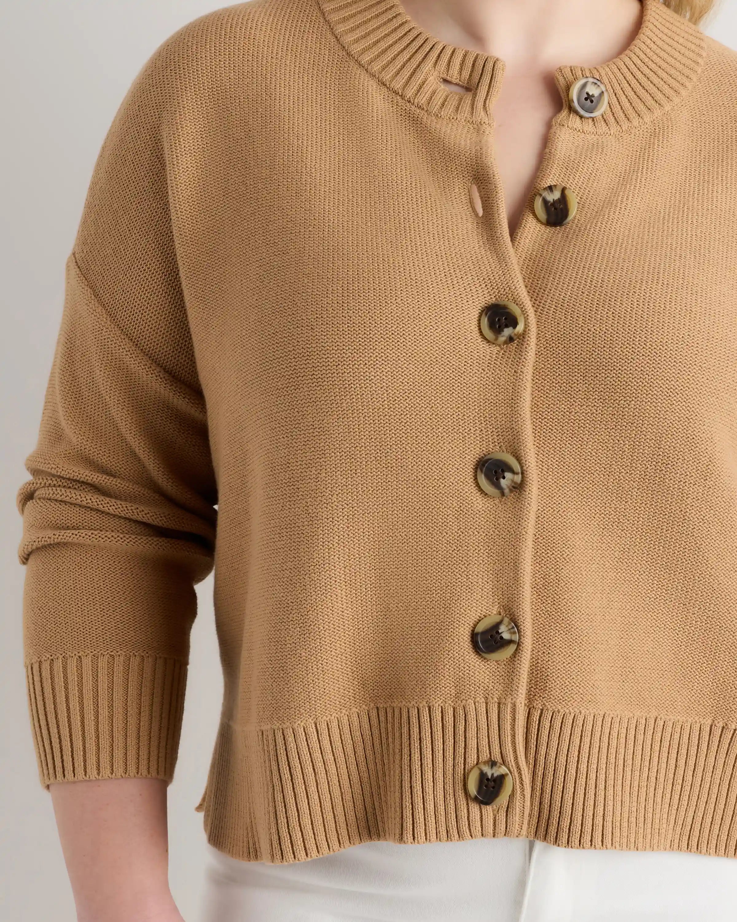 100% Organic Cotton Cropped Cardigan