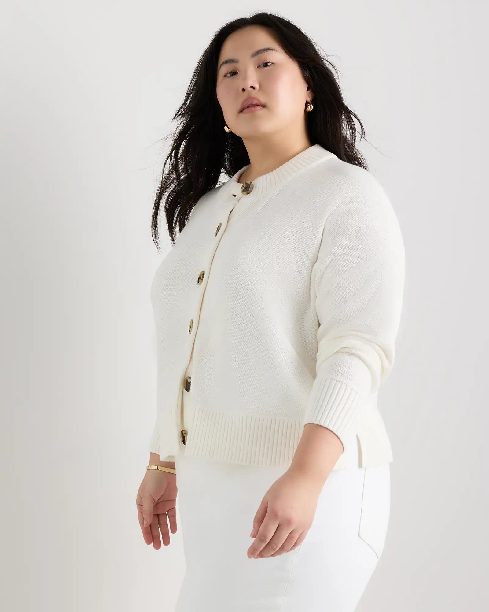 100% Organic Cotton Cropped Cardigan