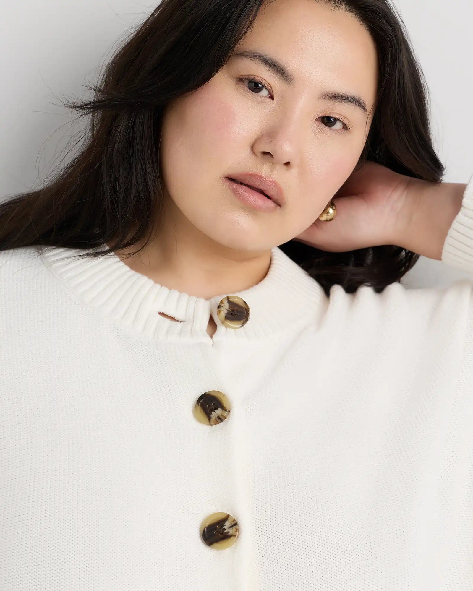 100% Organic Cotton Cropped Cardigan