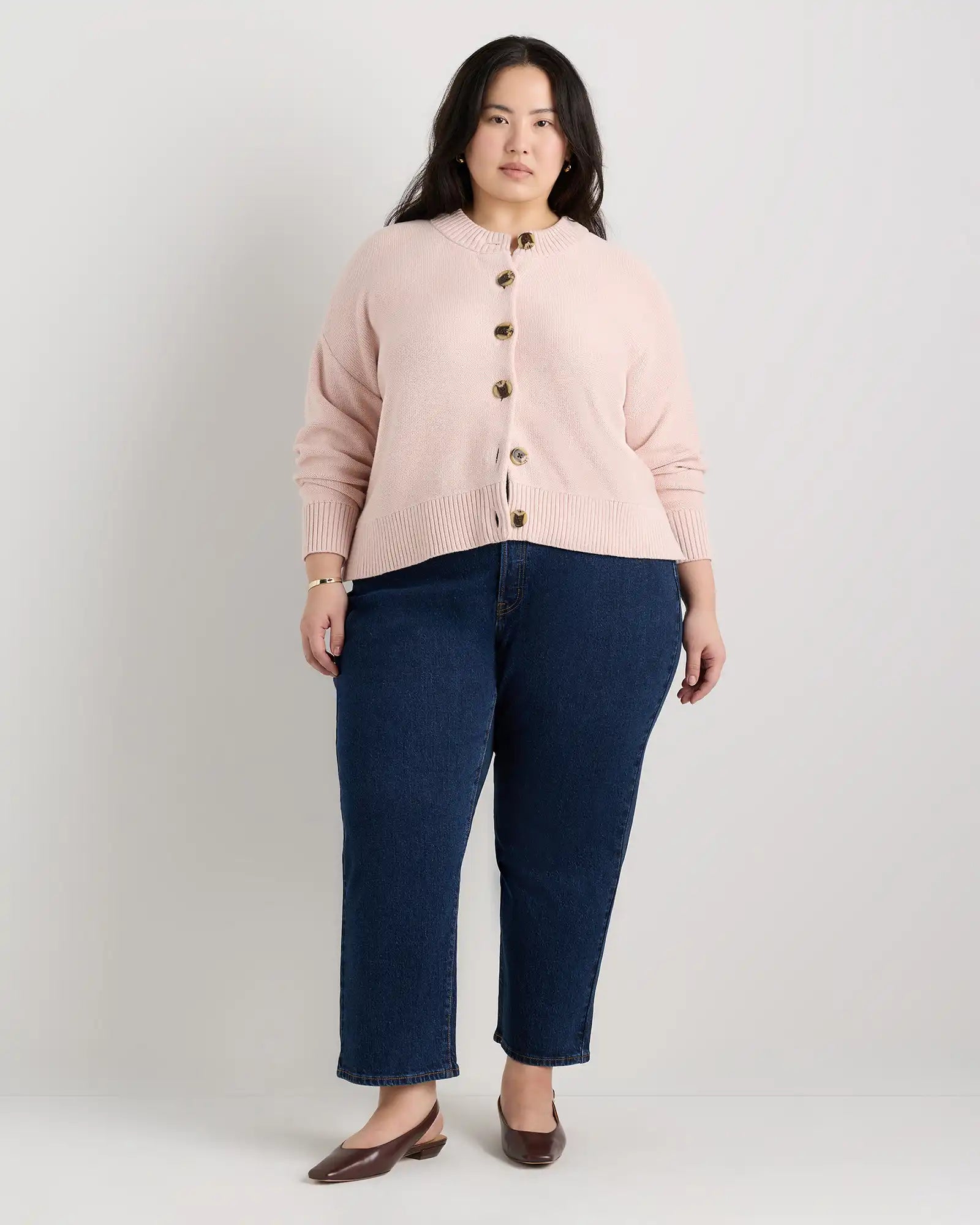 100% Organic Cotton Cropped Cardigan