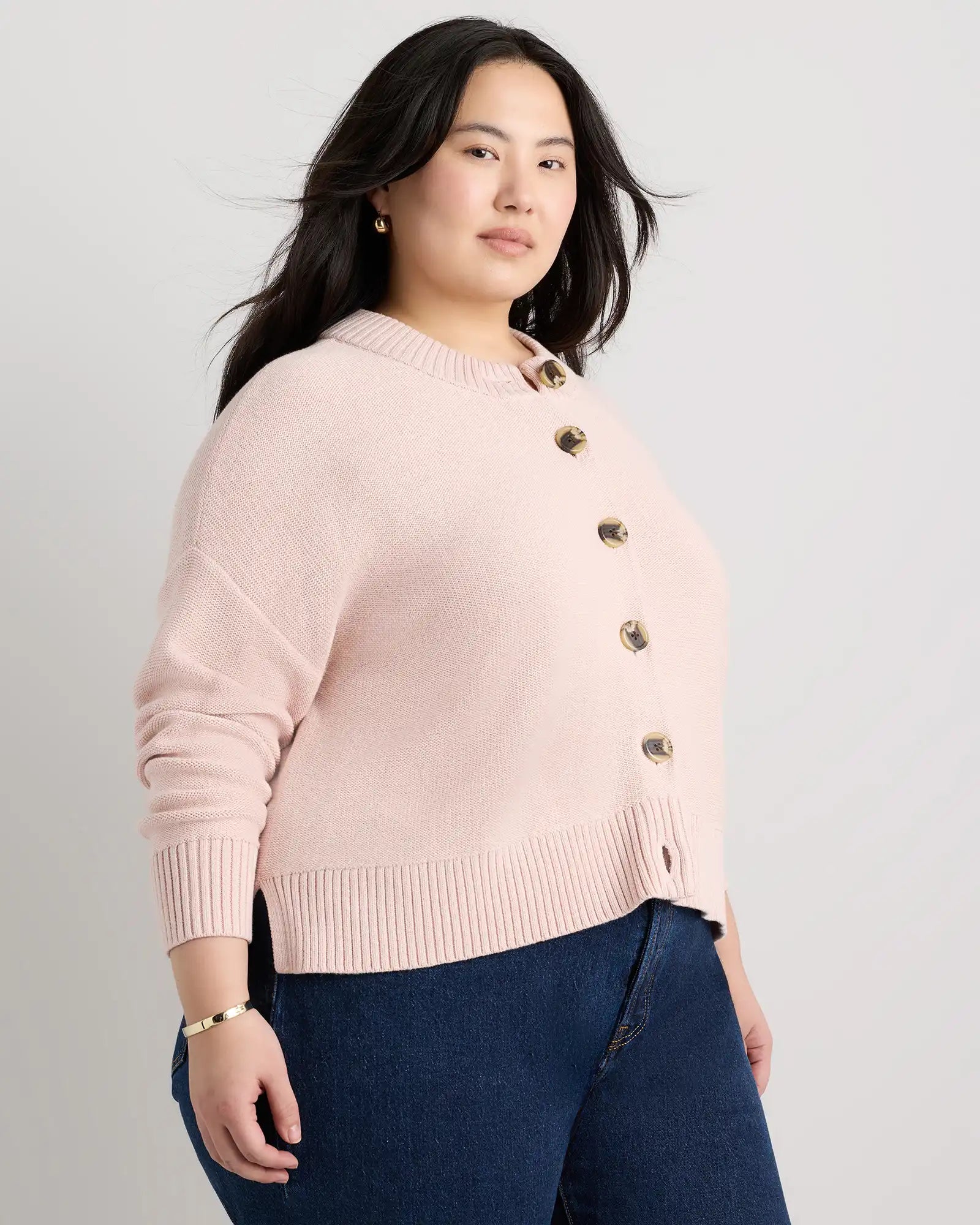 100% Organic Cotton Cropped Cardigan