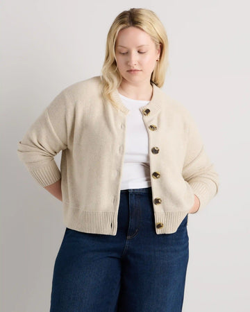 100% Organic Cotton Cropped Cardigan