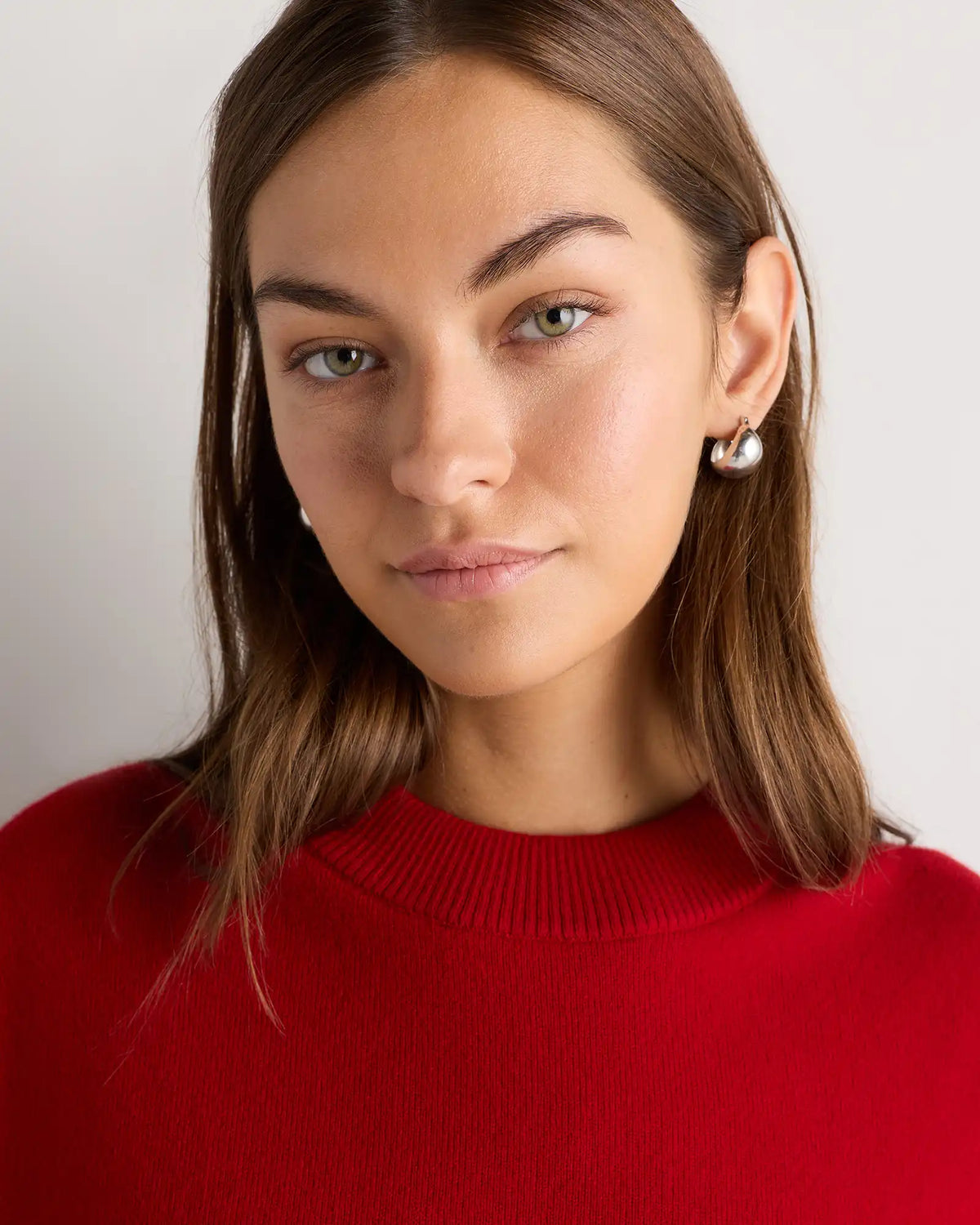 Mongolian Cashmere Cropped Oversized Tee